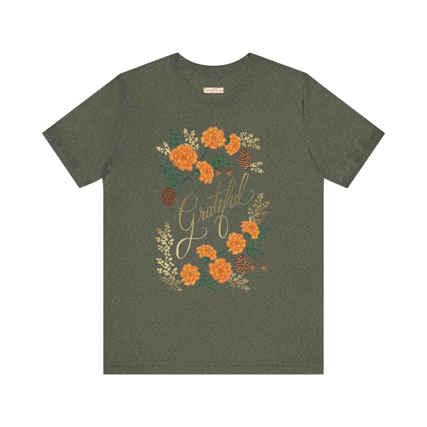 Grateful Floral Short Sleeve Tee