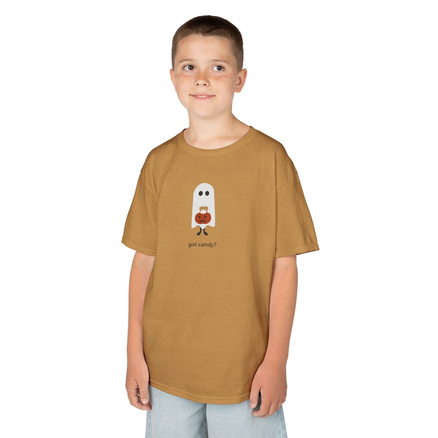 Adorable Ghost Kids Tee, Cute Cotton T-Shirt for Halloween, Baby Shower Gift, Everyday Wear, Fun Kids Apparel