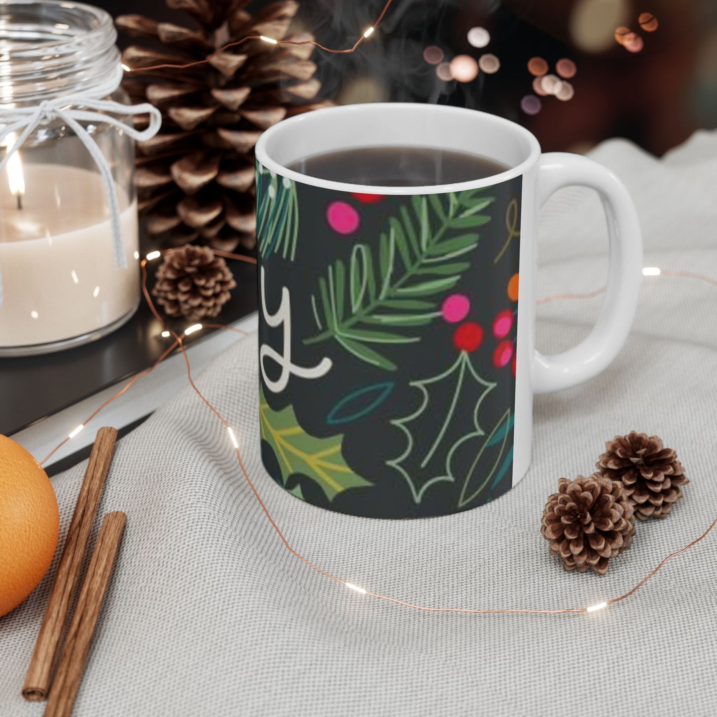 Joyful Holiday Ceramic Mug