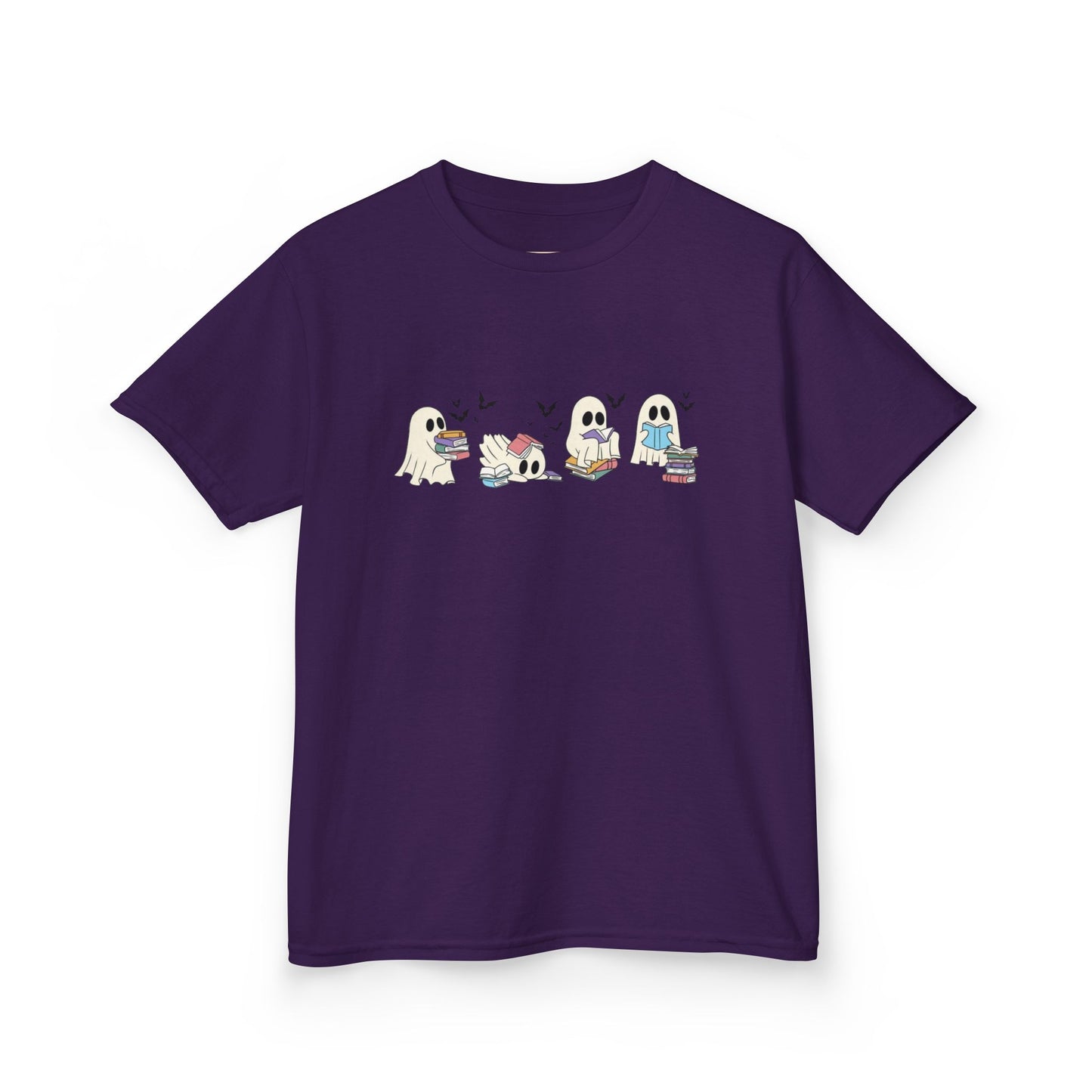 Kids Tee - Reading Ghost Fun & Playful Cotton Shirt for Boys & Girls, Kids' Gift, Birthday, Everyday Wear, Cute Animal Design