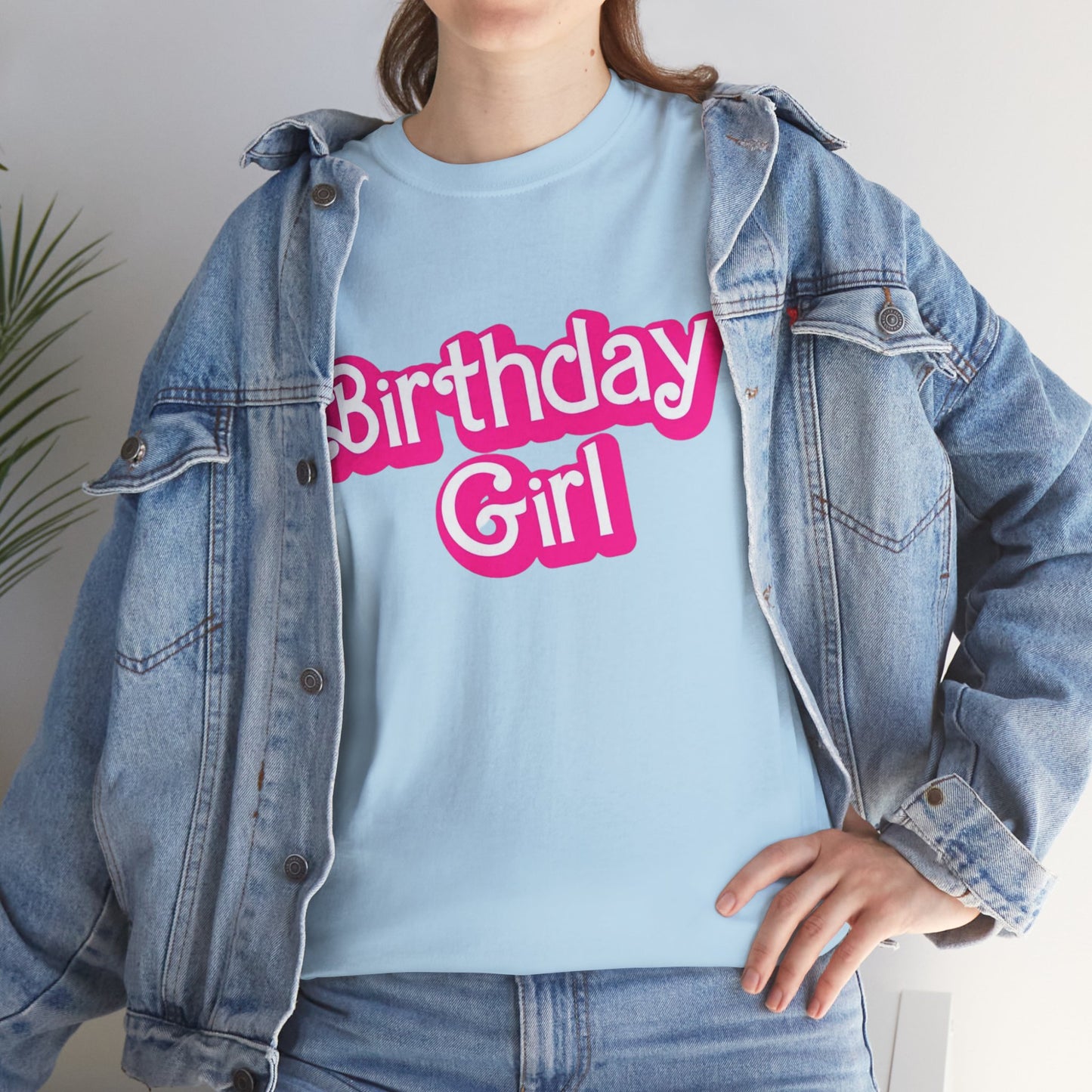 Birthday Girl Unisex Heavy Cotton Tee, Fun Party Tee, Birthday Celebration Shirt, Gift for Birthday Girl, Lounge Wear, Trendy Casual Top