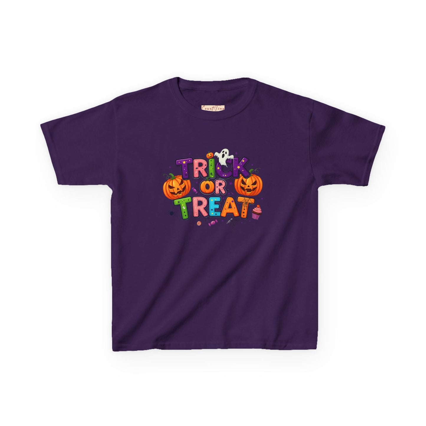 Kids Halloween Tee - Trick or Treat T-Shirt, Perfect for Halloween Parties, Costume, Pumpkin Designs, Fun Kids Apparel