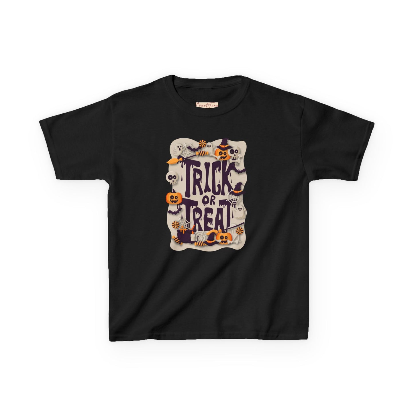 Kids Halloween Tee, Trick or Treat Shirt, Fun Fall Apparel, Halloween Costume, Kids Graphic Tee, Spooky Season T-Shirt