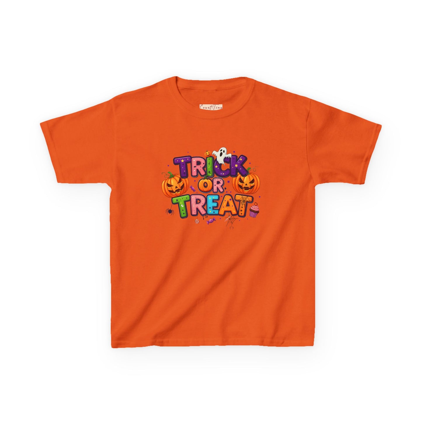 Kids Halloween Tee - Trick or Treat T-Shirt, Perfect for Halloween Parties, Costume, Pumpkin Designs, Fun Kids Apparel