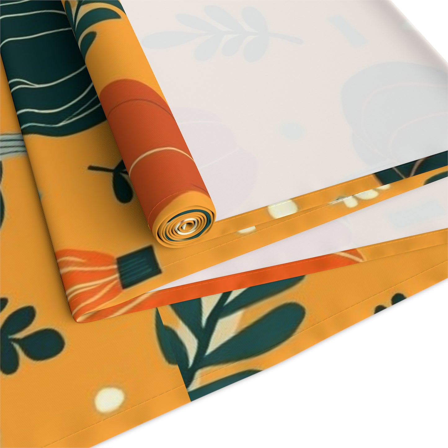 Harvest Pumpkin Table Runner, Autumn Decor, Thanksgiving Table Setting, Cotton Tablecloth, Fall Home Decor, Rustic Dining