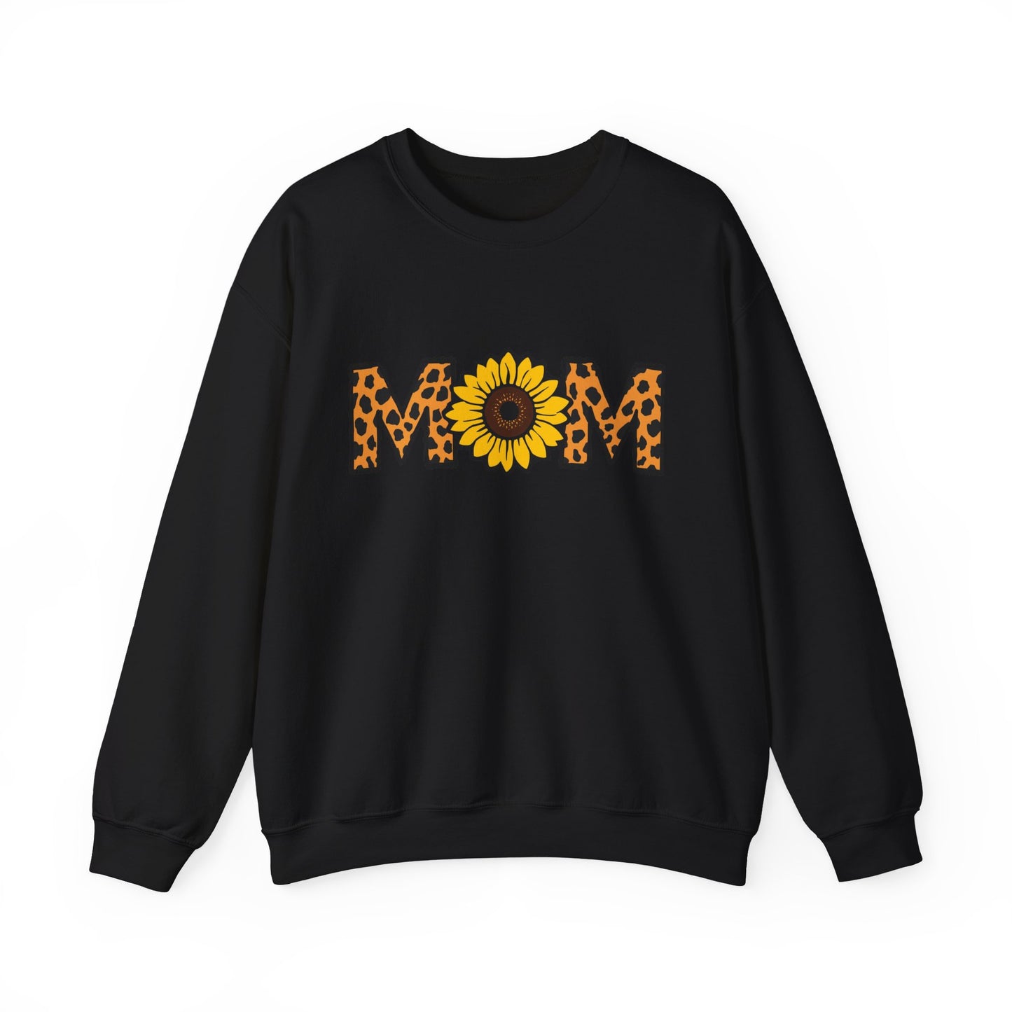 Sunflower Mom Crewneck Sweatshirt, Cozy Gift for Mothers, Mother's Day Apparel, Birthday Gift, Stylish Casual Wear