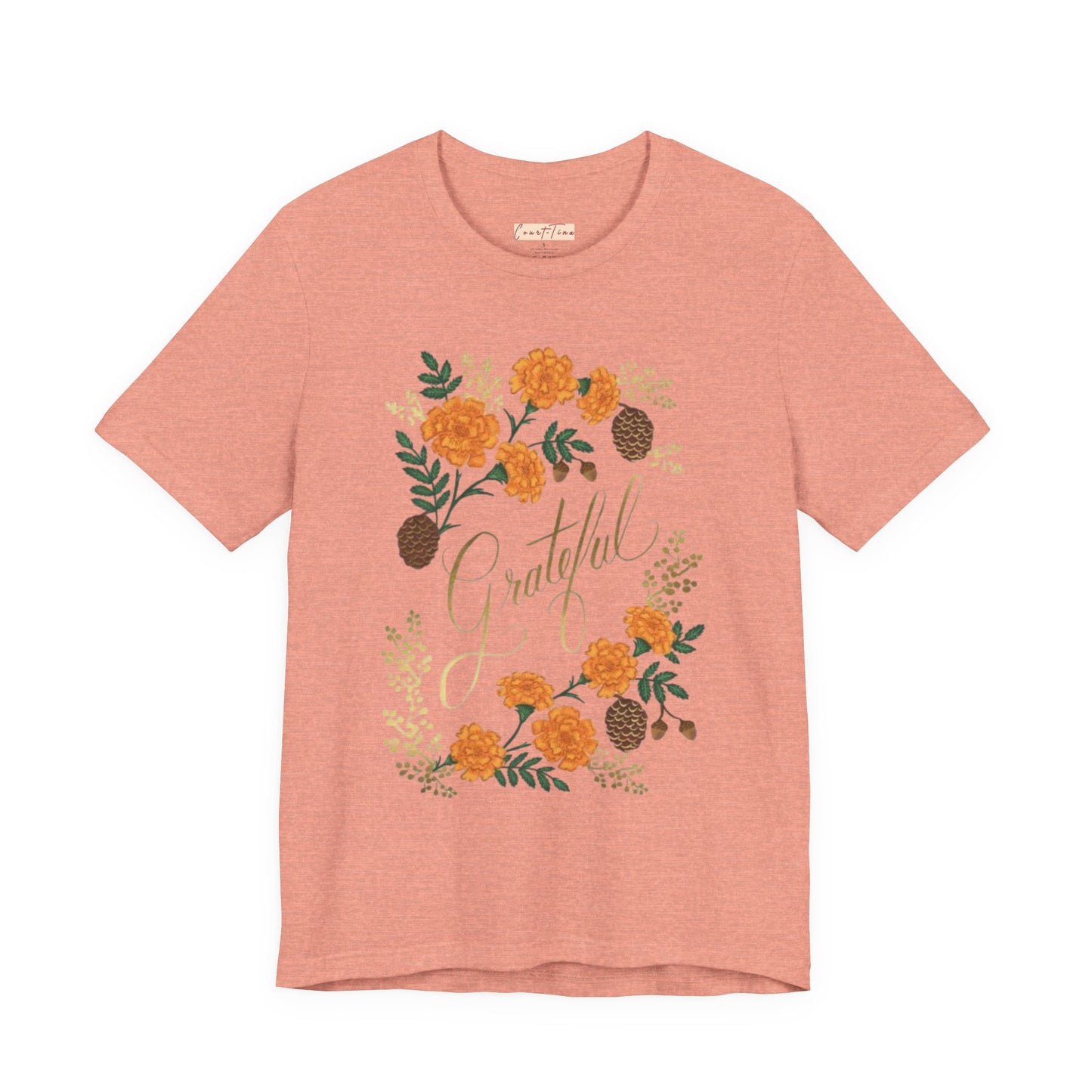 Grateful Floral Short Sleeve Tee
