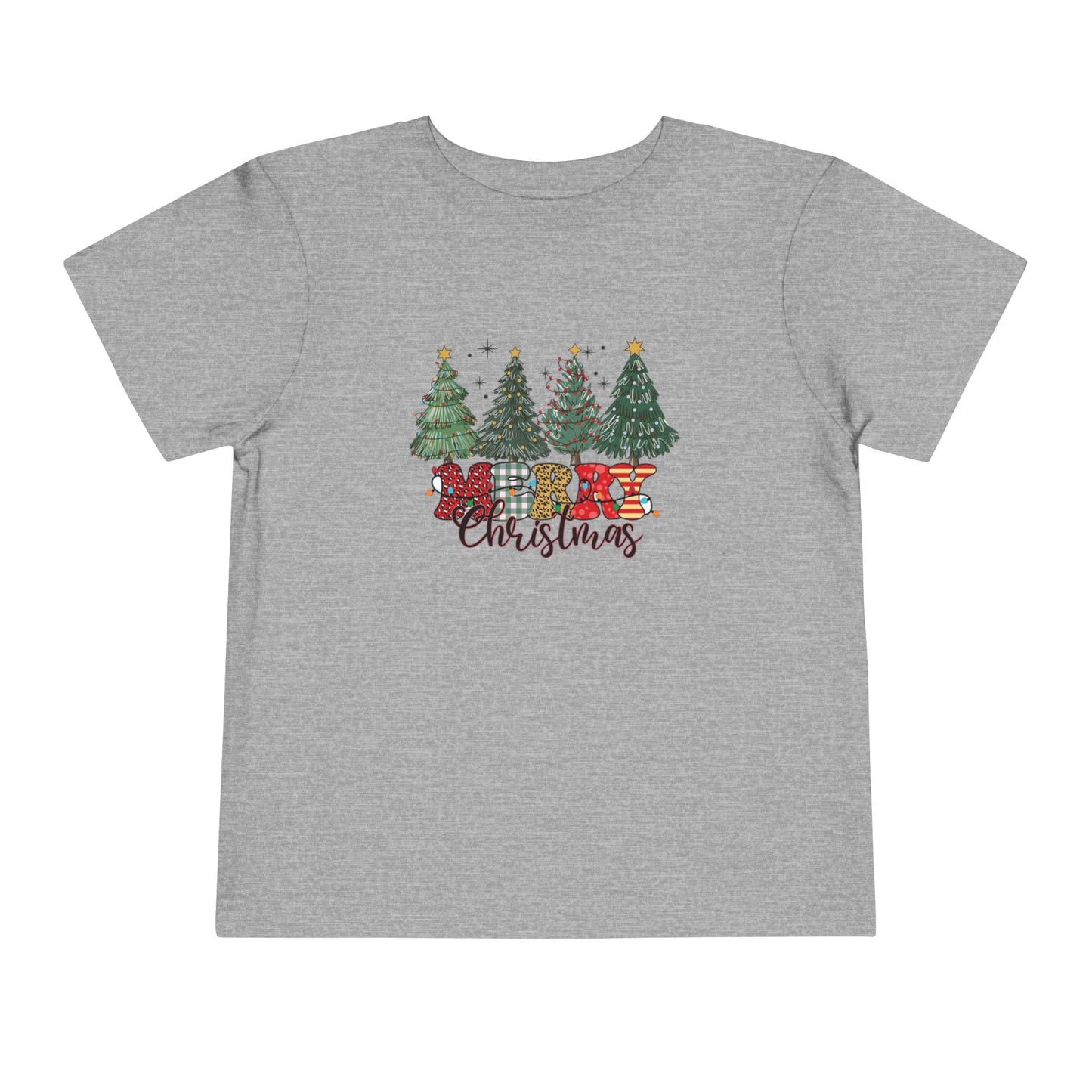 Cozy Christmas Toddler Tee with Tree Design | Perfect for Holiday Photos, Gift, Family Gatherings, Christmas Celebrations, Kids Apparel