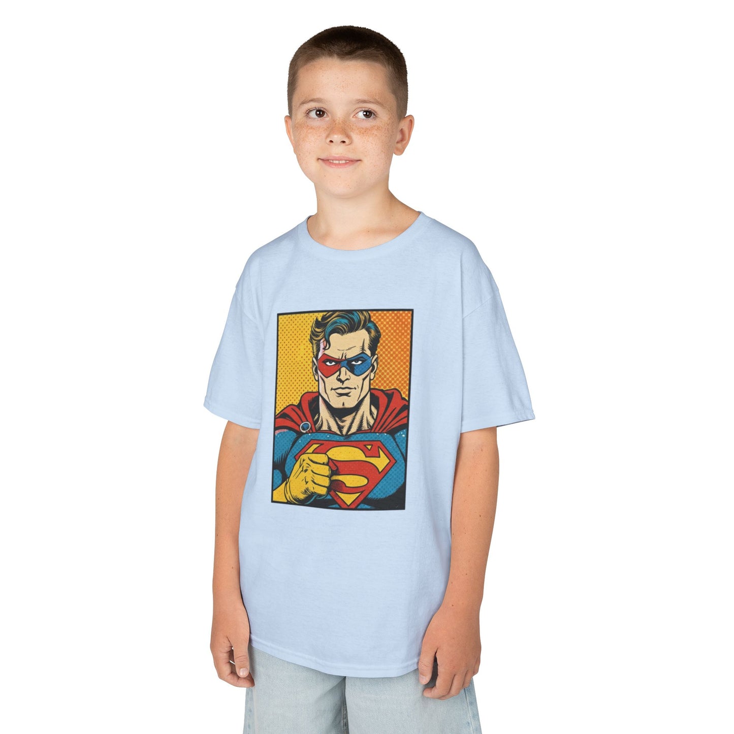 Superhero Kids Tee Shirt, Comic Book Kids Shirt, Fun Kids Apparel, Birthday Gift for Boys, Graphic Tee for Kids