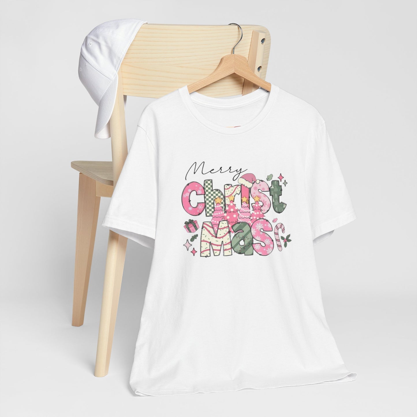 Merry Christmas Tee, Holiday Shirt, Gift for Him/Her, Christmas Apparel, Cozy Xmas T-Shirt, Festive Wear