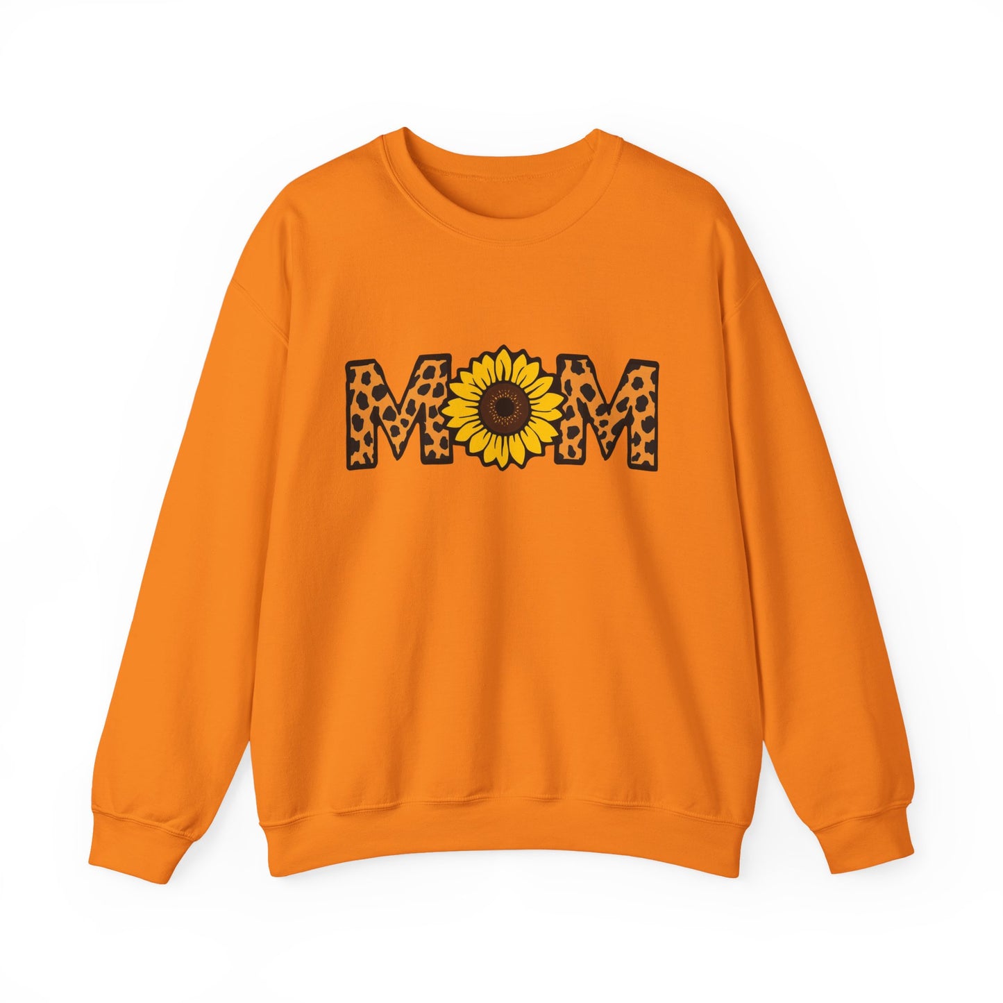 Sunflower Mom Crewneck Sweatshirt, Cozy Gift for Mothers, Mother's Day Apparel, Birthday Gift, Stylish Casual Wear