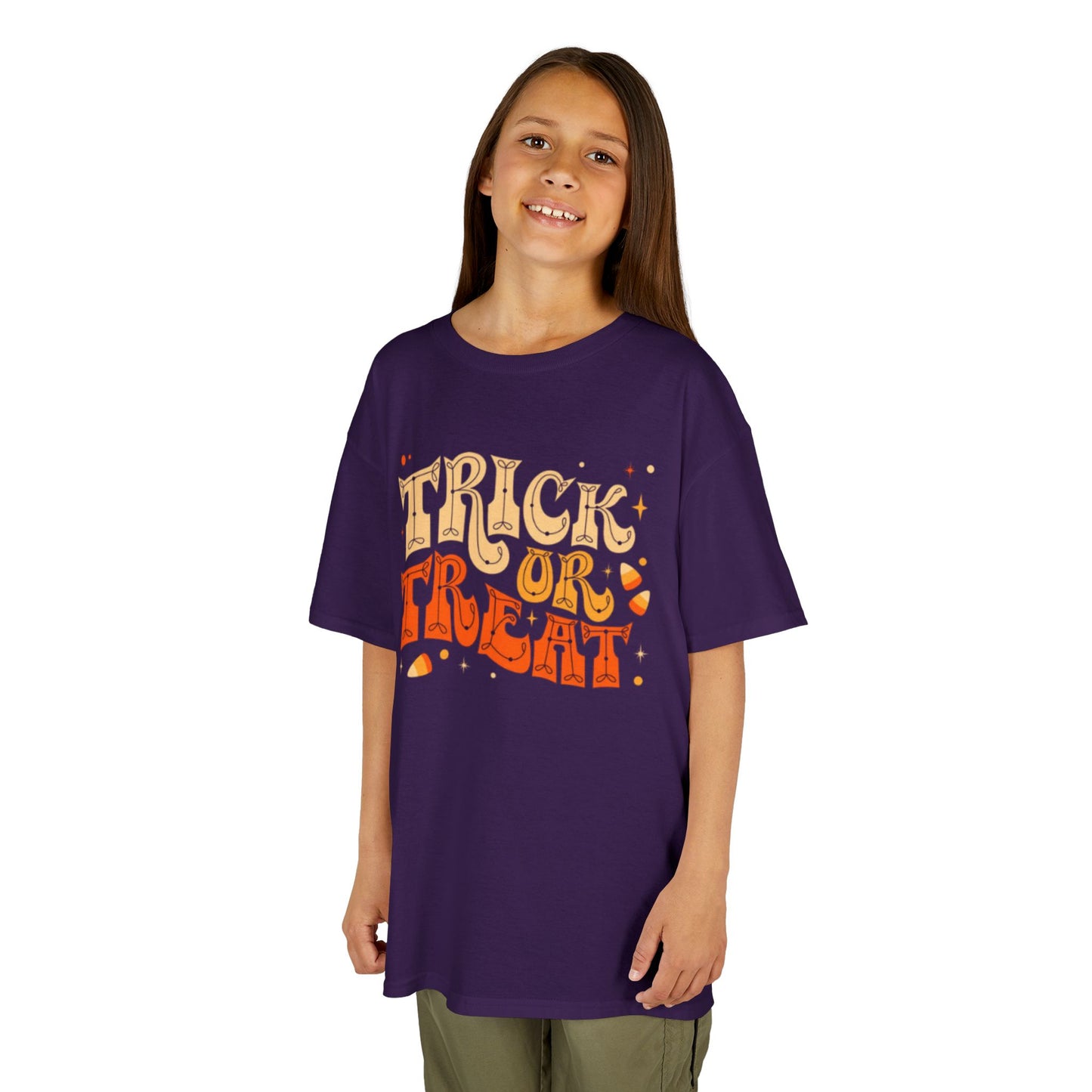 Kids Halloween Tee, Trick or Treat T-Shirt, Halloween Costume Shirt, Spooky Kids Apparel, Fall Festivity Tee