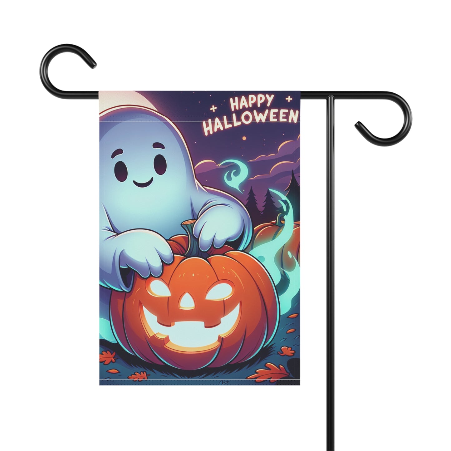 Halloween Garden Banner, Whimsical Decor, Spooky Season Flag, Outdoor Decoration, Trick or Treat Theme