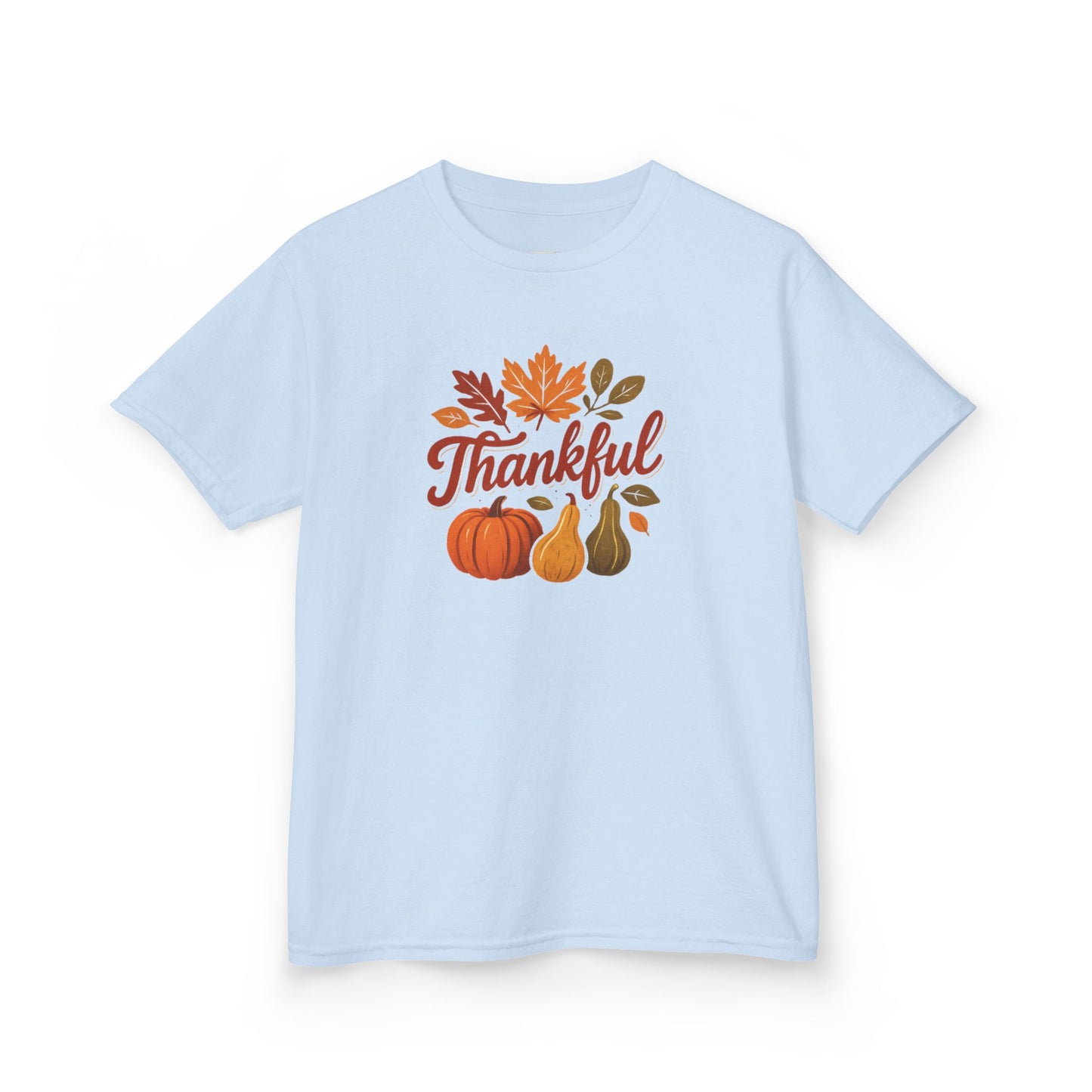 Thankful Kids Tee for Fall Celebrations, Autumn T-Shirt, Thanksgiving Apparel, Seasonal Kidswear, Family Gatherings Clothing