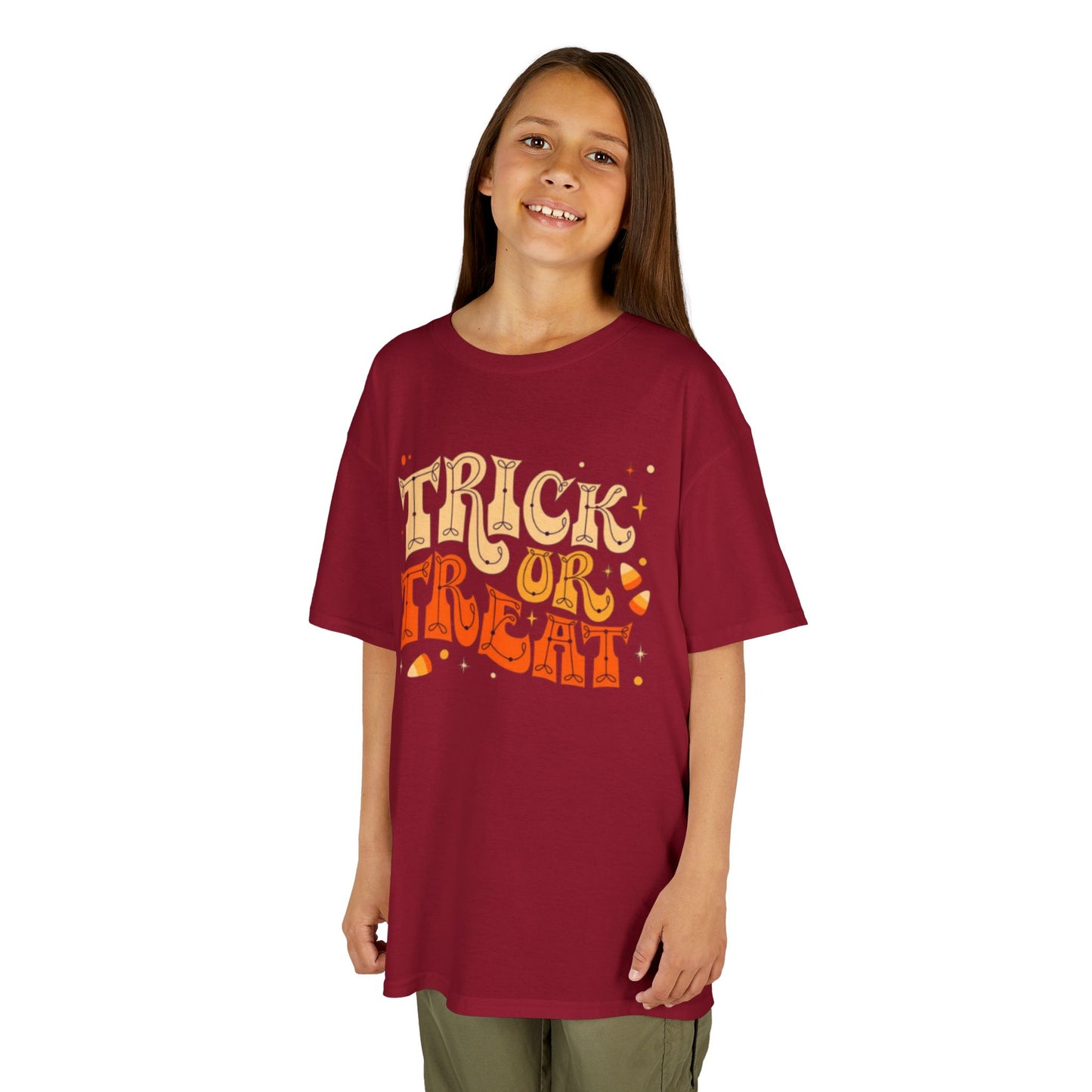 Kids Halloween Tee, Trick or Treat T-Shirt, Halloween Costume Shirt, Spooky Kids Apparel, Fall Festivity Tee