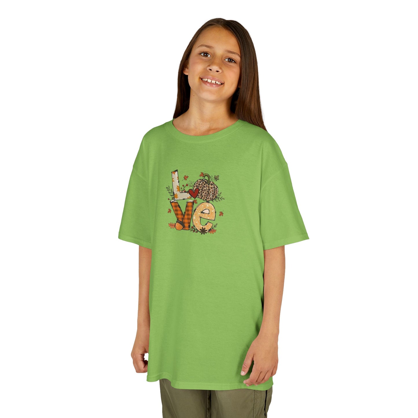 Kids Love Autumn Tee, Cute Kids T-Shirt, Animal Lovers Gift, Eco-Friendly Kids Shirt, Fun Kids Gift, Nature-Themed Apparel