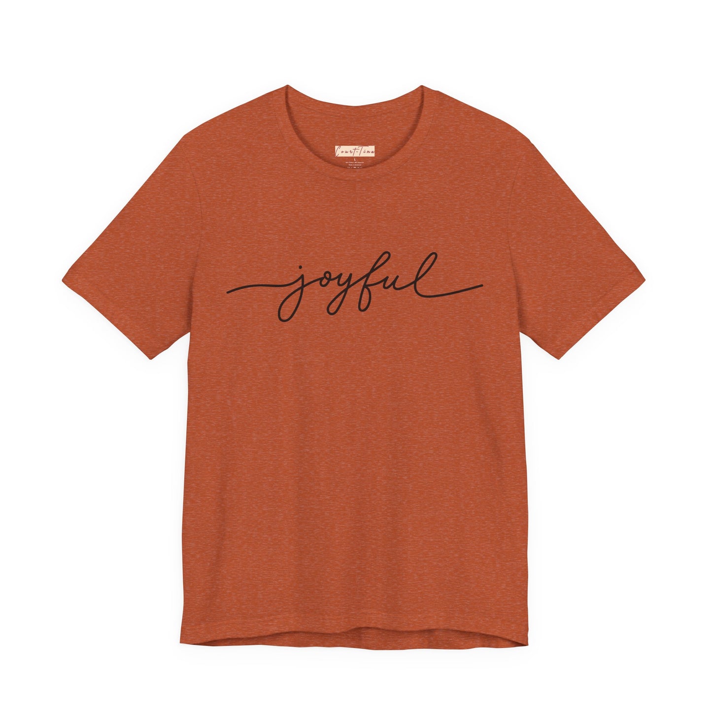 Joyful Unisex Short Sleeve Tee, Positive Vibes Shirt, Gift for Friends, Everyday Comfort, Inspirational Wear, Casual Style Tee