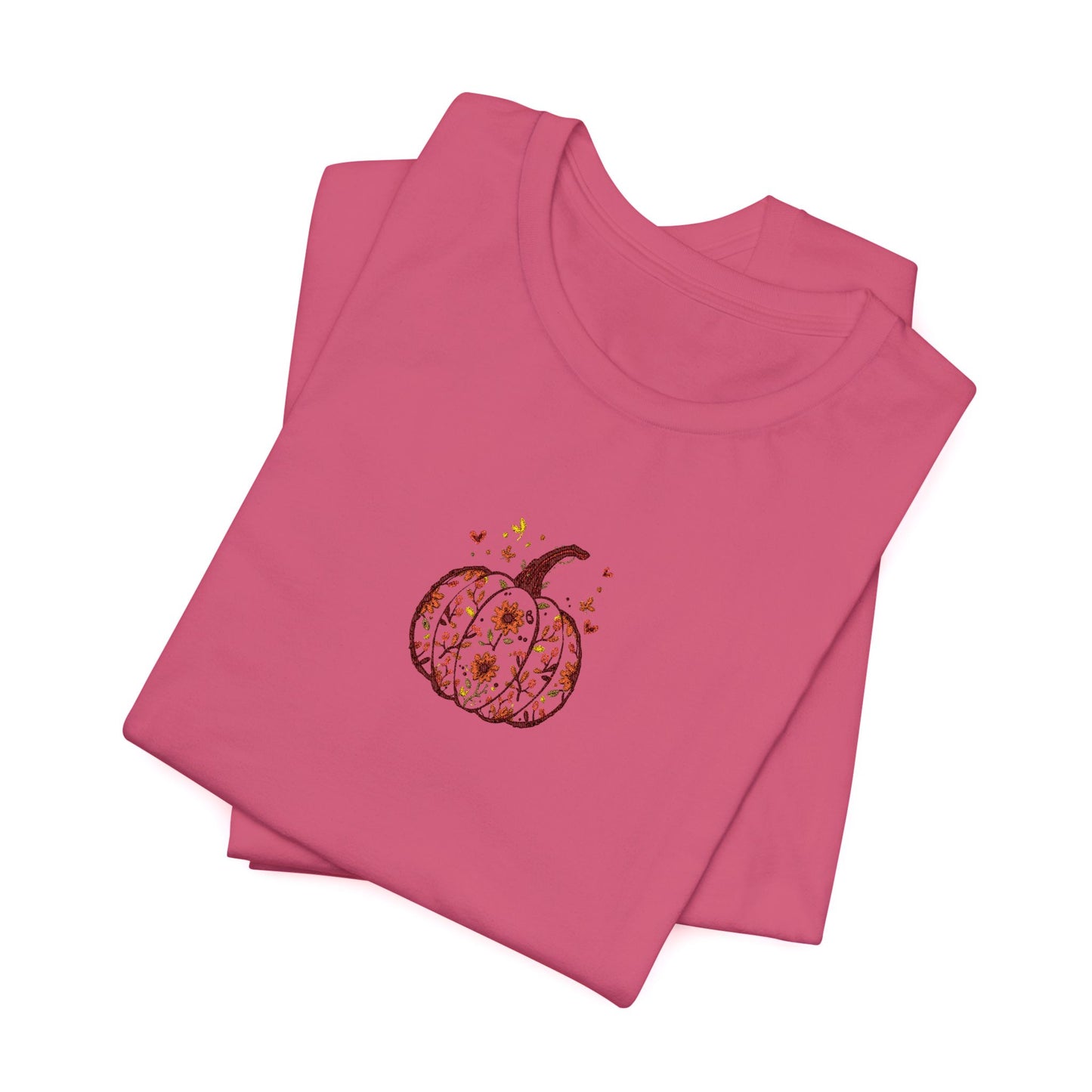 Pumpkin Embroidered Tee