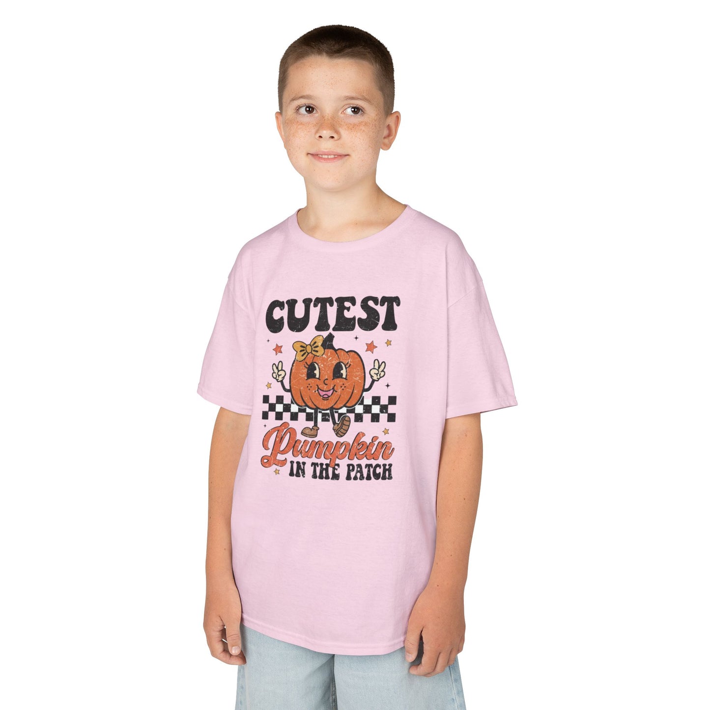 Cute Pumpkin Kids Tee - Fall Apparel, Halloween T-Shirt, Thanksgiving Gift, Pumpkin Patch Outfit, Kid's Halloween Shirt