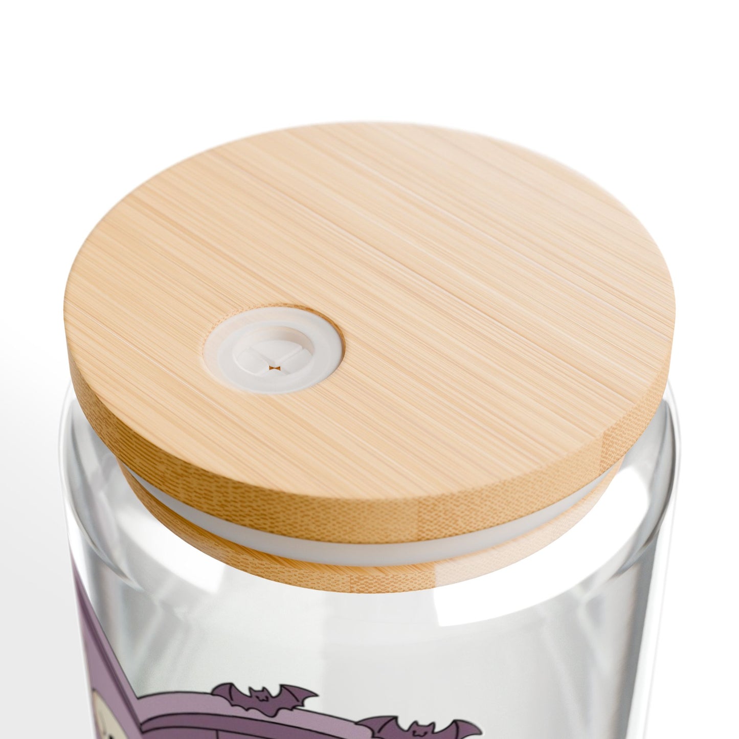 Spooky Book Case Sipper Glass, 16oz