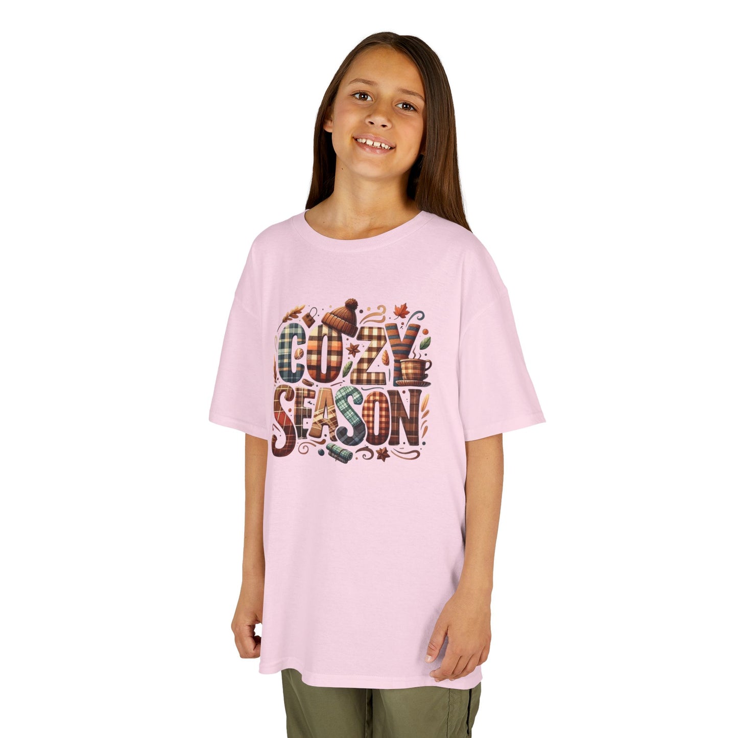 Cozy Season Kids Tee - Perfect for Fall, Halloween, Thanksgiving, Birthday Gift, Family Outings, Casual Wear