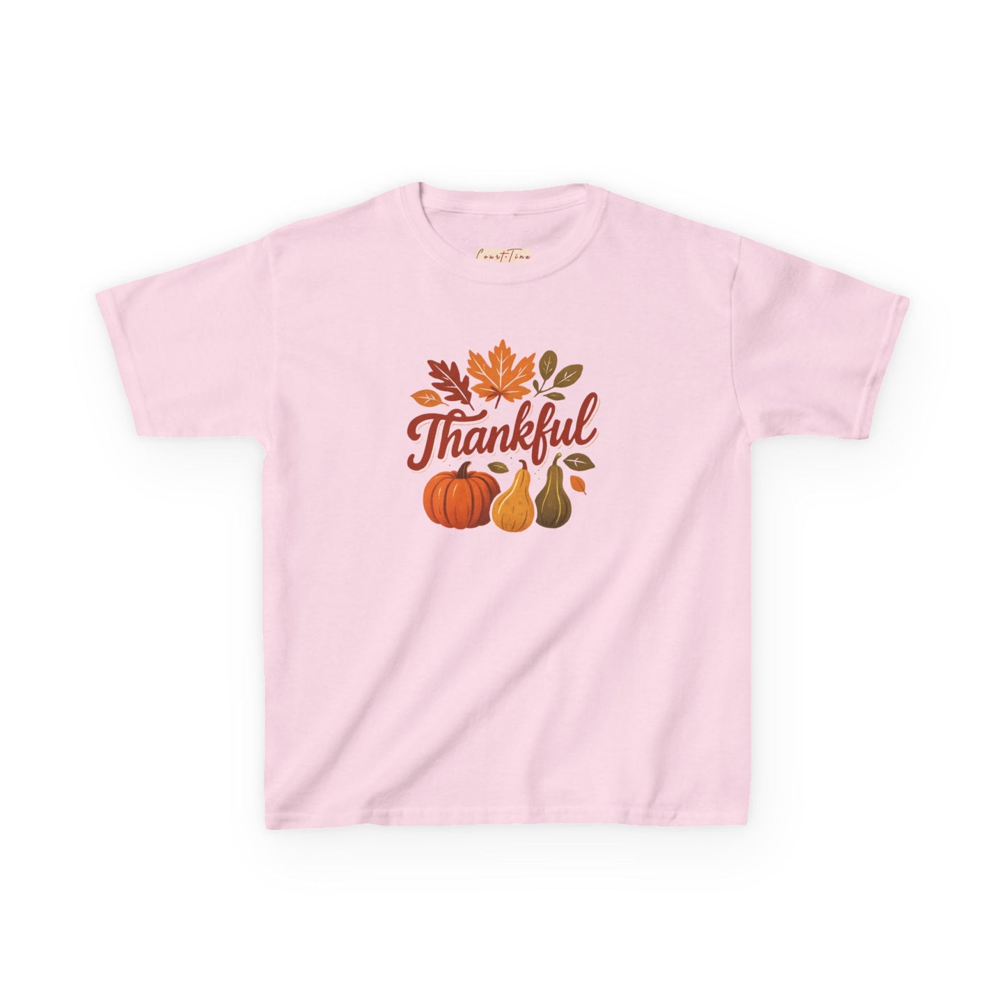 Thankful Kids Tee for Fall Celebrations, Autumn T-Shirt, Thanksgiving Apparel, Seasonal Kidswear, Family Gatherings Clothing