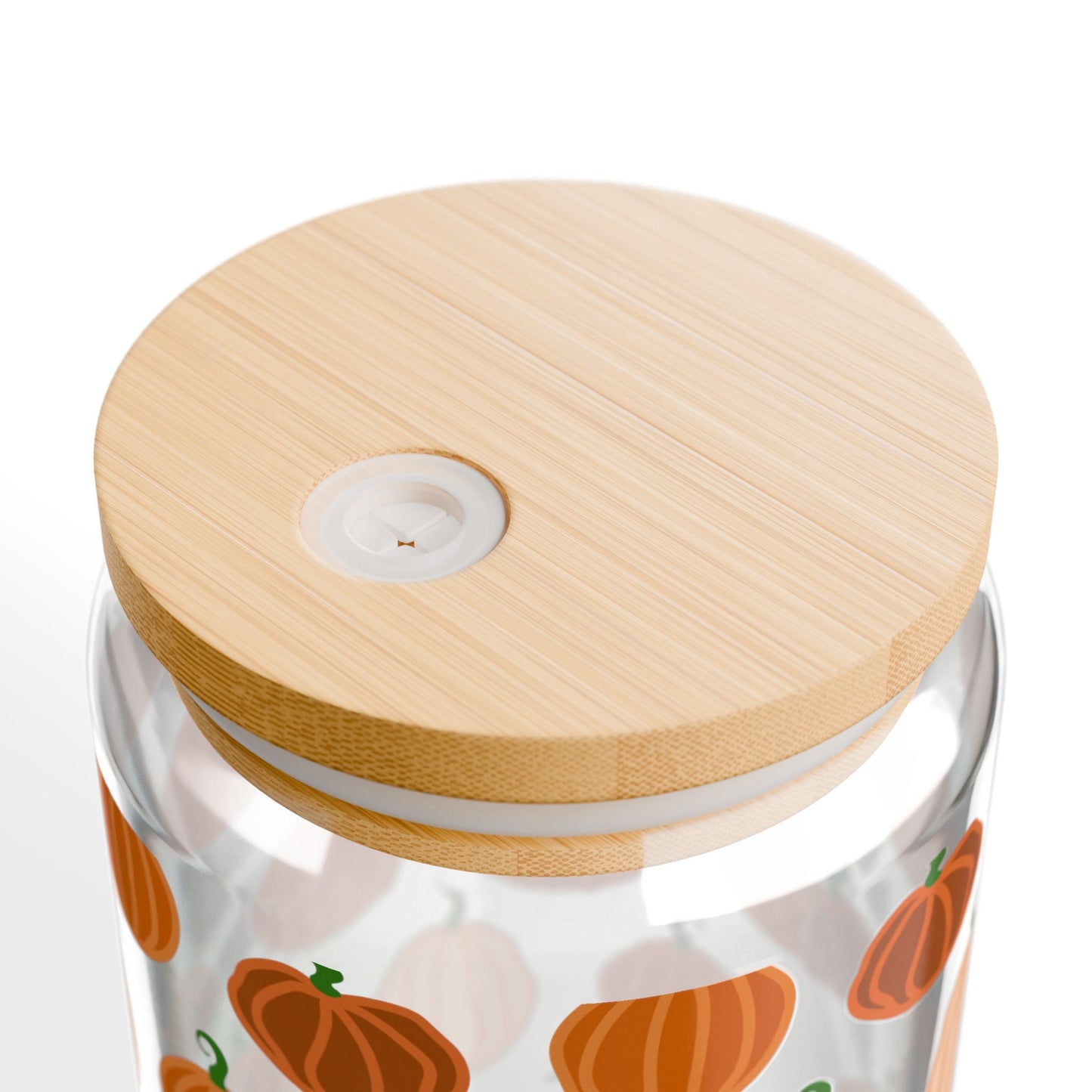 Pumpkin Sipper Glass, Clear Drinking Jar for Fall, Halloween Decor, Eco-Friendly Beverage Container, Cute Gift Idea, Perfect for Cozy Nights