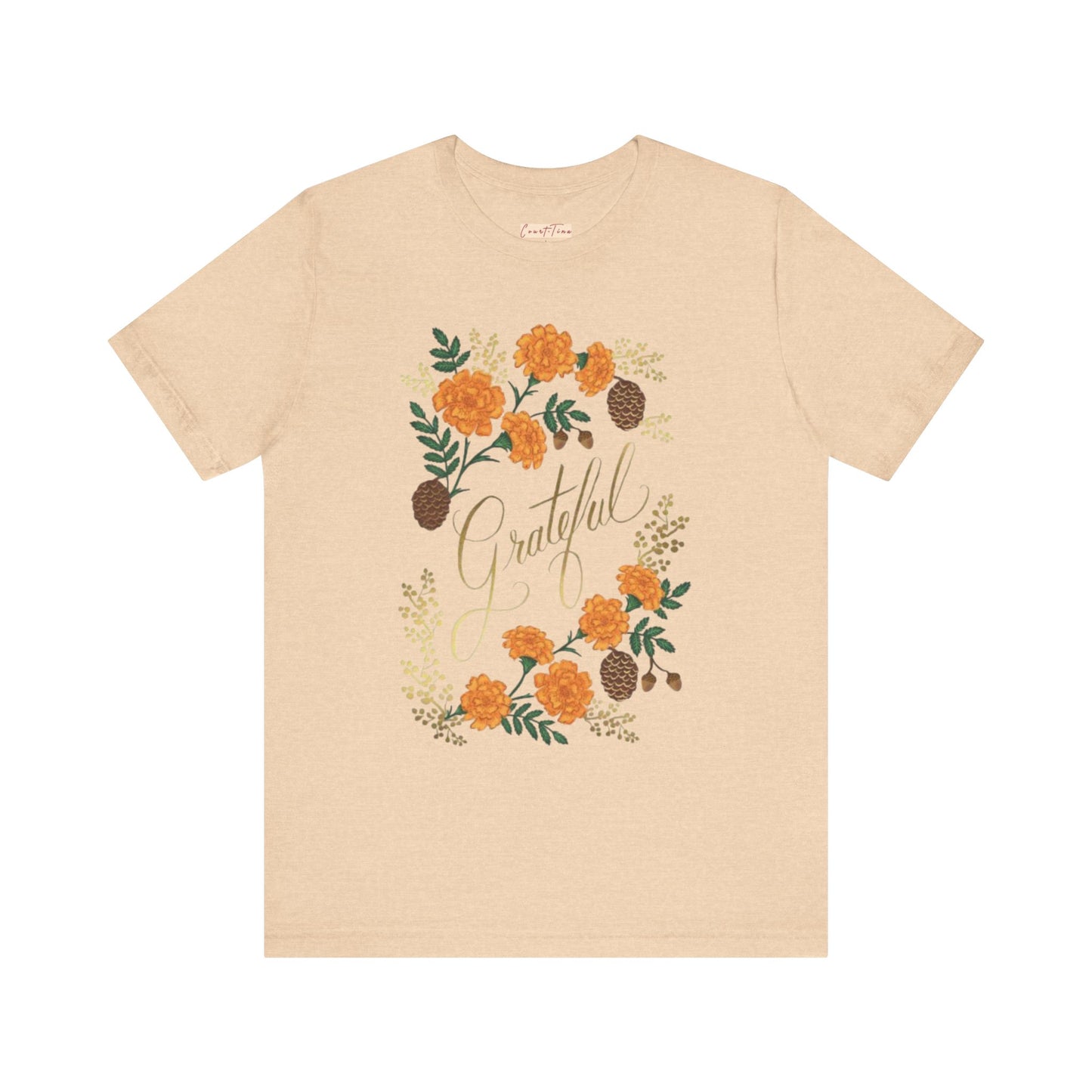 Grateful Floral Short Sleeve Tee