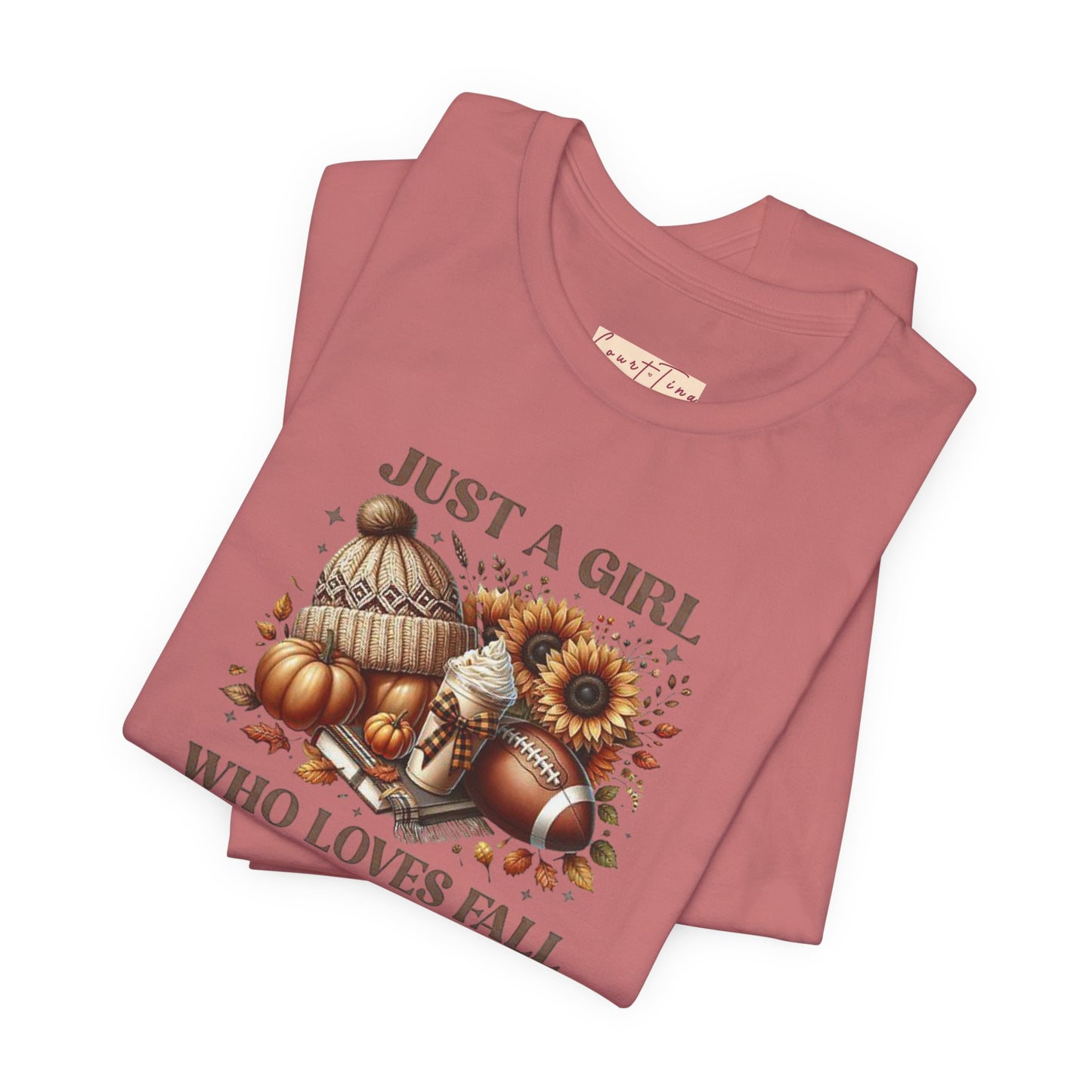 Fall Lover Tee, Just a Girl Who Loves Fall Shirt, Autumn Graphic Tee, Seasonal Sweatshirt, Cozy Fall Apparel, Thanksgiving Gift