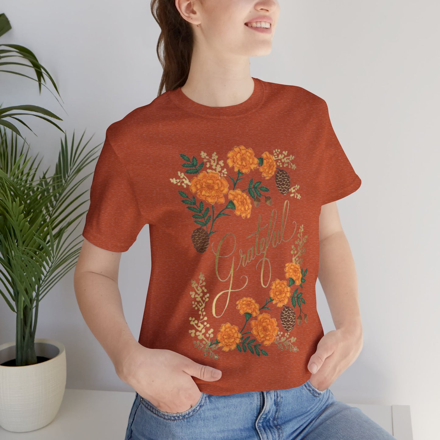 Grateful Floral Short Sleeve Tee