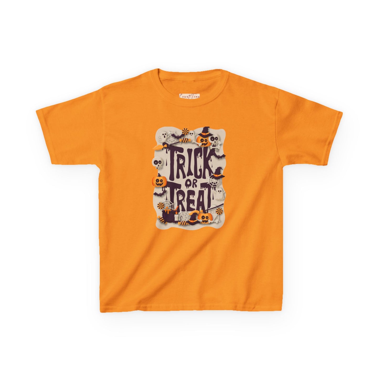Kids Halloween Tee, Trick or Treat Shirt, Fun Fall Apparel, Halloween Costume, Kids Graphic Tee, Spooky Season T-Shirt
