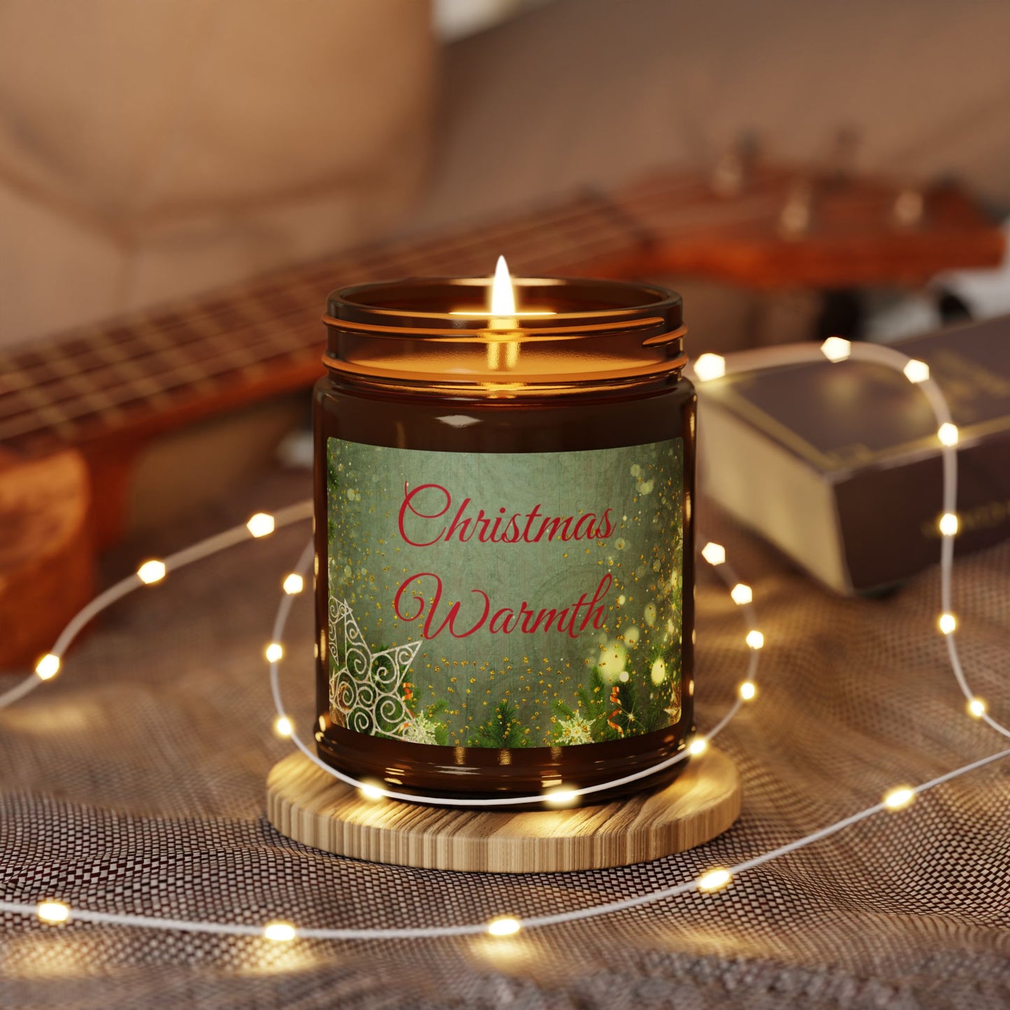 Christmas Candle - Christmas Warmth, Holiday Gift, Aromatherapy Candle, Eco-Friendly Home Decor, Cozy Atmosphere