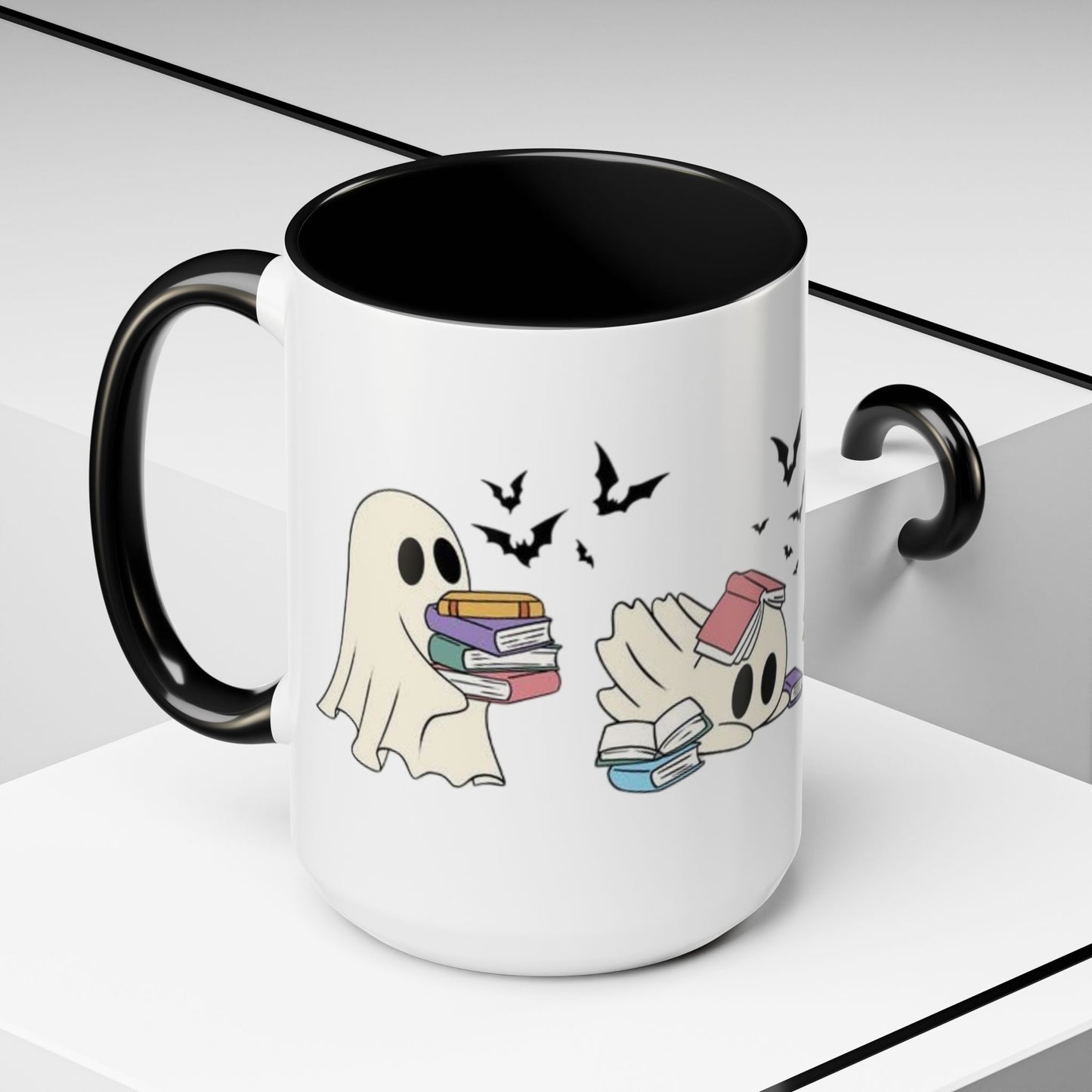 Ghostly Book Lover Coffee Mug - Spooky Reading Gift for Halloween, Literary Enthusiasts, Bookworm Accessories, Cute Ghost Mug, [...]