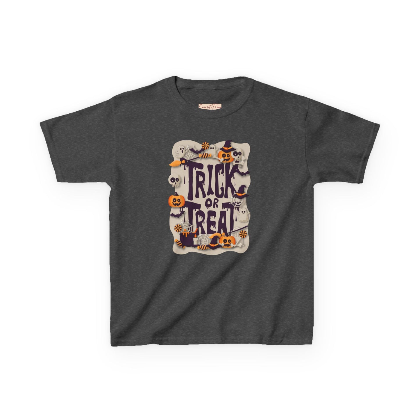 Kids Halloween Tee, Trick or Treat Shirt, Fun Fall Apparel, Halloween Costume, Kids Graphic Tee, Spooky Season T-Shirt