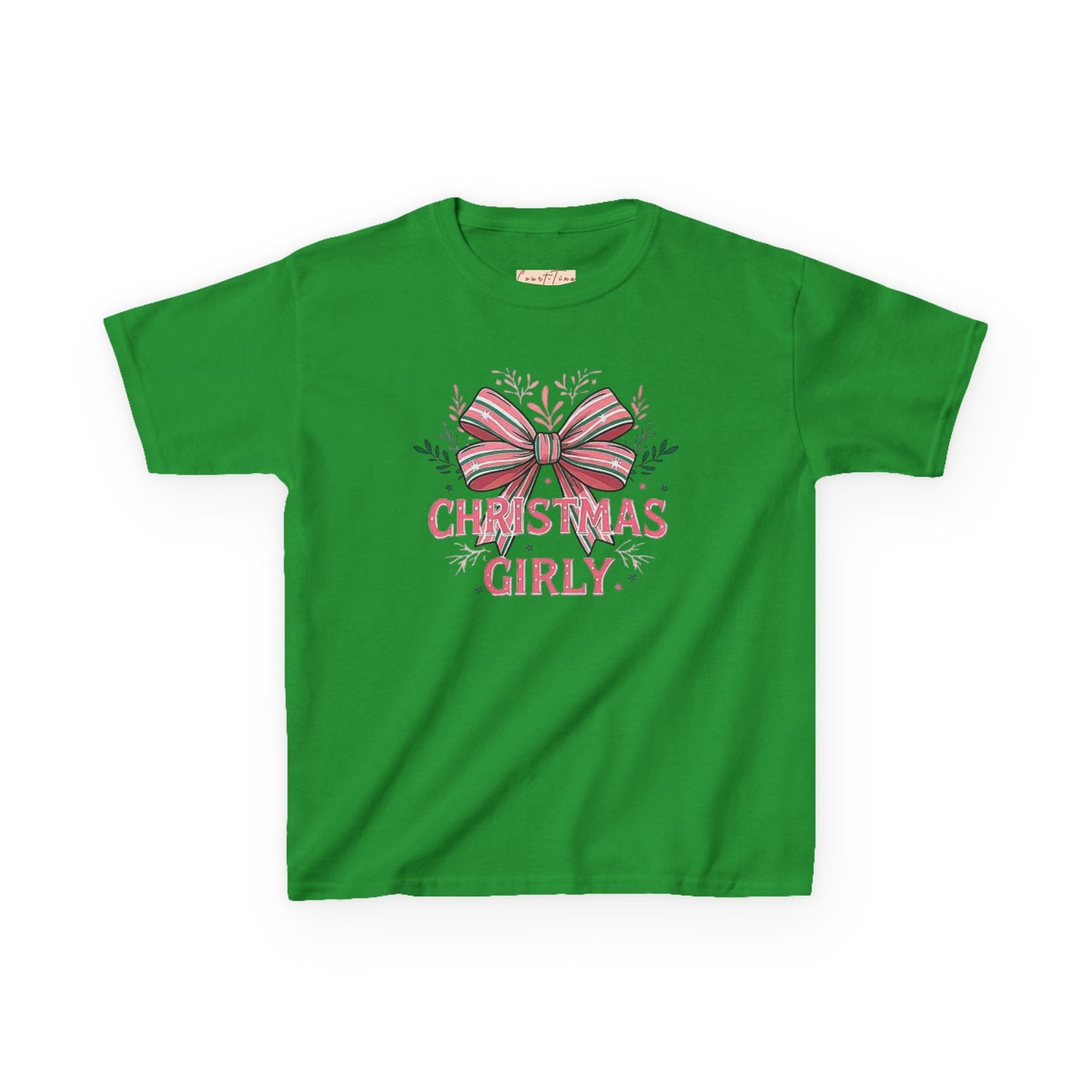Cute Christmas Tee for Kids, Holiday Gift, Girly T-Shirt, Festive Apparel, Fun Christmas Outfit, Xmas Shirt for Girls