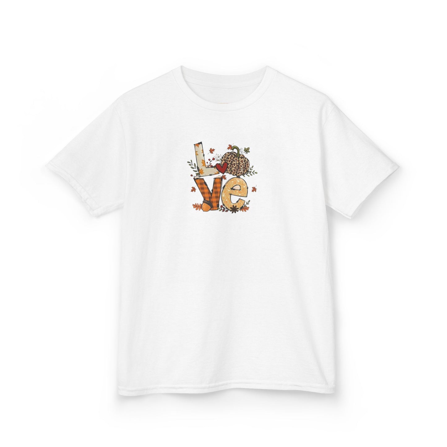 Kids Love Autumn Tee, Cute Kids T-Shirt, Animal Lovers Gift, Eco-Friendly Kids Shirt, Fun Kids Gift, Nature-Themed Apparel