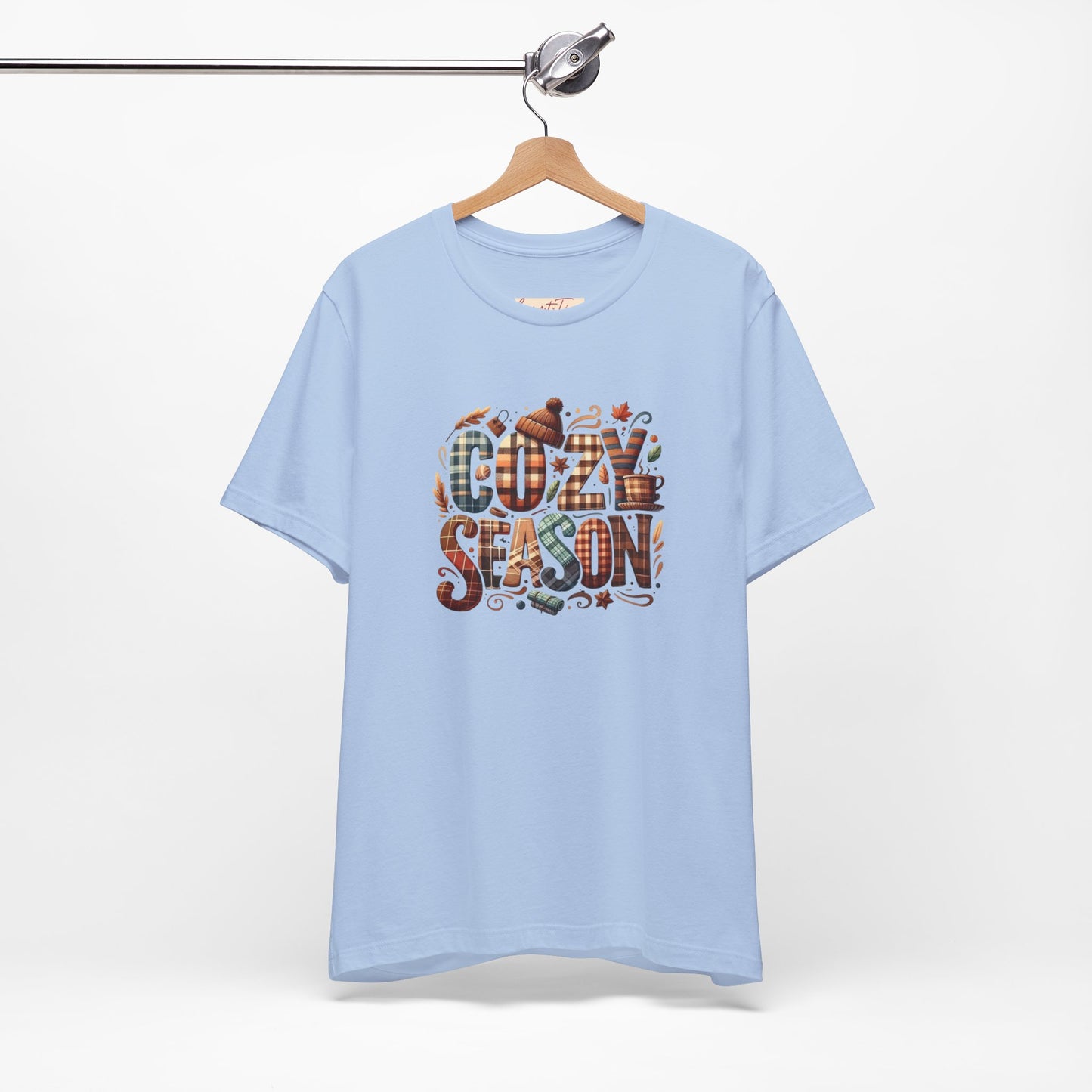 Cozy Season Tee, Comfortable Unisex Shirt for Fall, Autumn Outfit, Gift for Thanksgiving, Casual Wear, Seasonal T-Shirt