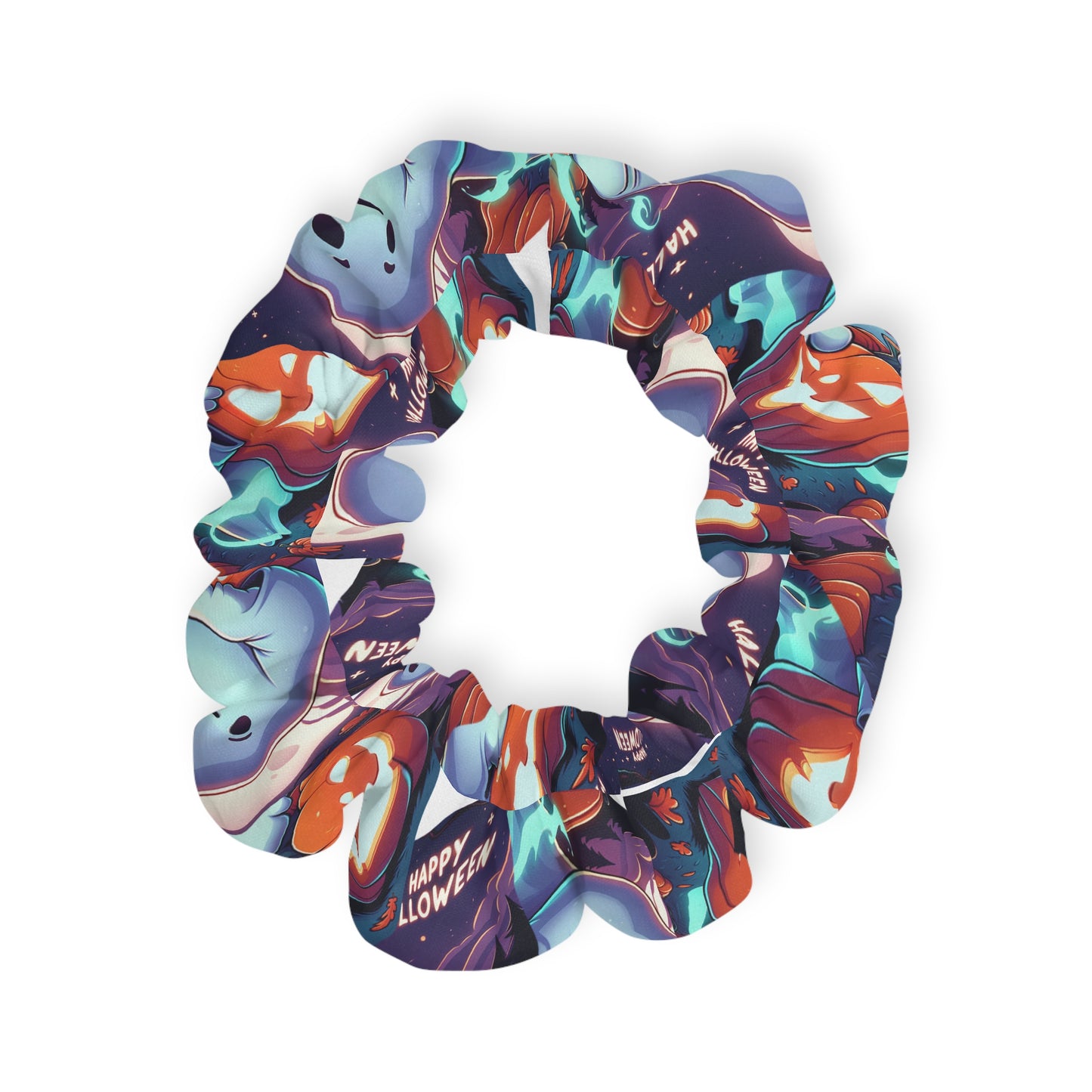 Artistic Scrunchie, Colorful Hair Accessory, Statement Hair Tie, Gift for Her, Trendy Hair Fashion