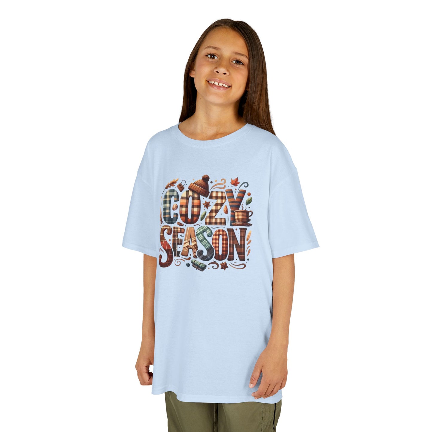 Cozy Season Kids Tee - Perfect for Fall, Halloween, Thanksgiving, Birthday Gift, Family Outings, Casual Wear