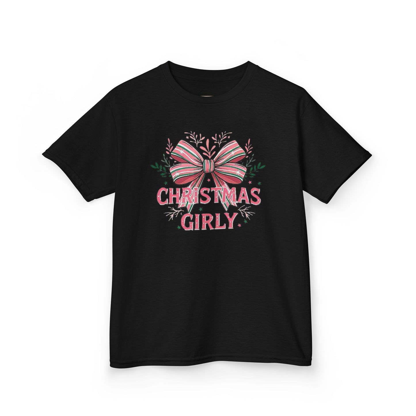 Cute Christmas Tee for Kids, Holiday Gift, Girly T-Shirt, Festive Apparel, Fun Christmas Outfit, Xmas Shirt for Girls