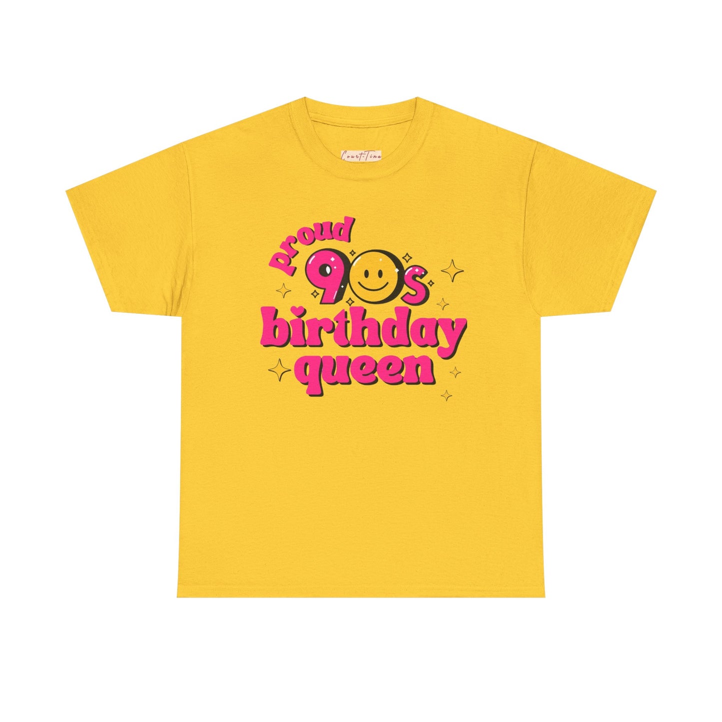 Proud 90s Birthday Queen Tee, Retro T-Shirt, 90s Nostalgia Gift, Unisex Cotton Tee, Birthday Celebration Shirt, Vintage Style Top