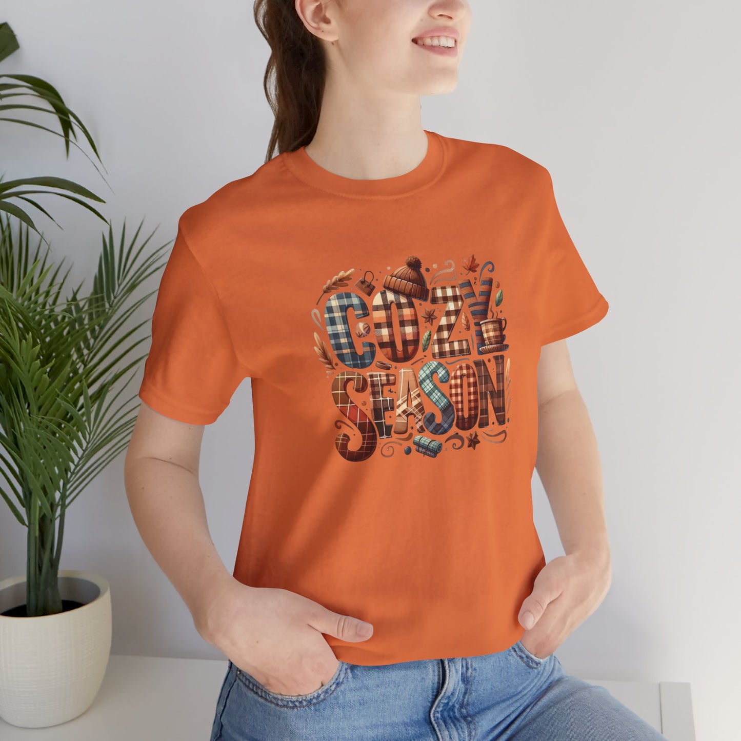 Cozy Season Tee, Comfortable Unisex Shirt for Fall, Autumn Outfit, Gift for Thanksgiving, Casual Wear, Seasonal T-Shirt