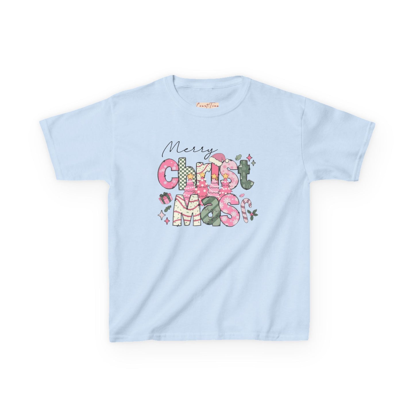 Cute Christmas Tee for Kids, Merry Christmas T-Shirt, Holiday Gift for Children, Xmas Apparel, Festive Kids Shirt