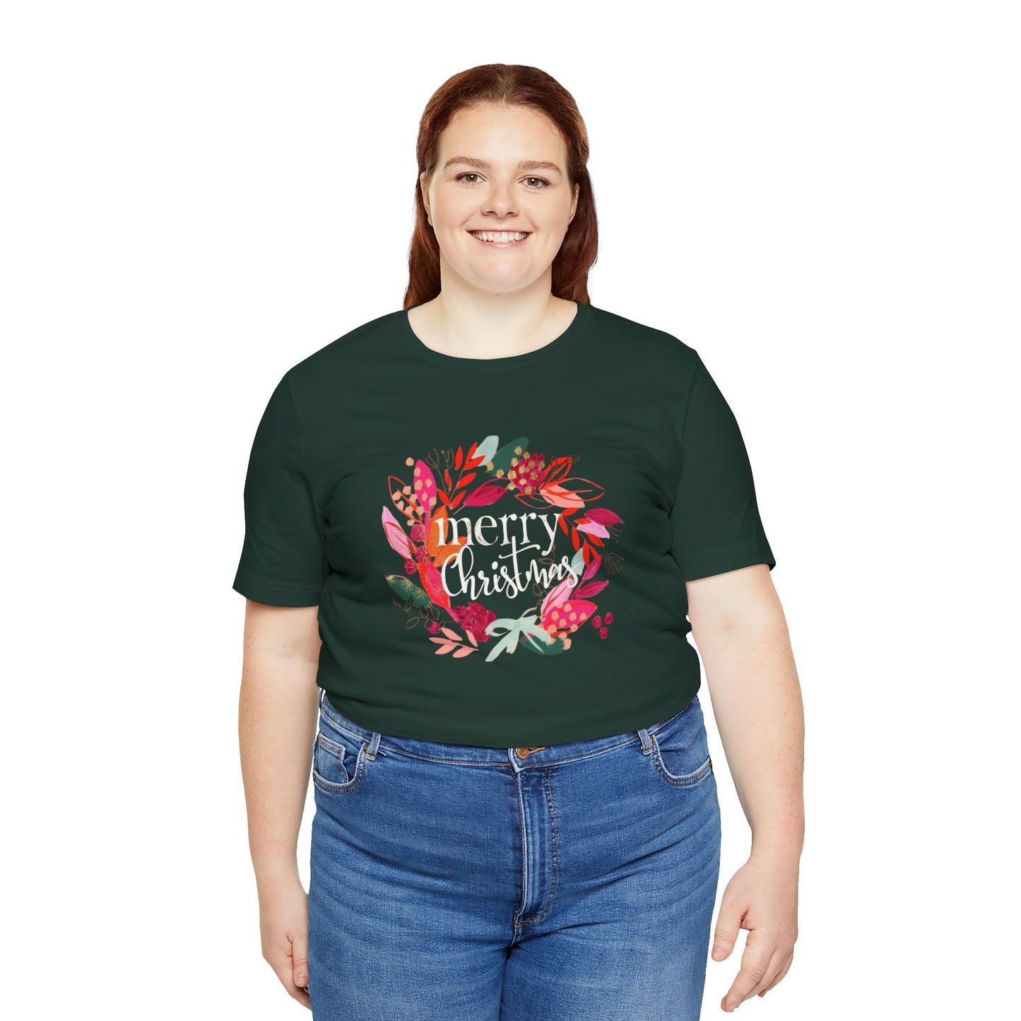 Merry Christmas Unisex Tee, Holiday Shirt, Gift for Him/Her, Festive T-Shirt, Cozy Christmas Wear, Seasonal Apparel