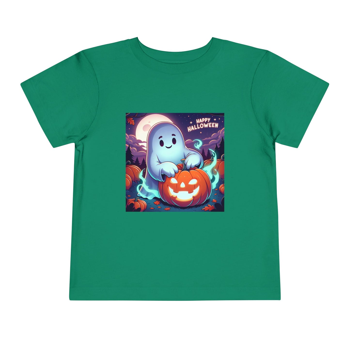 Happy Halloween Toddler Tee, Cute Kids Halloween Shirt, Ghost Pumpkin T-Shirt, Toddler Fall Apparel, Halloween Party Outfit