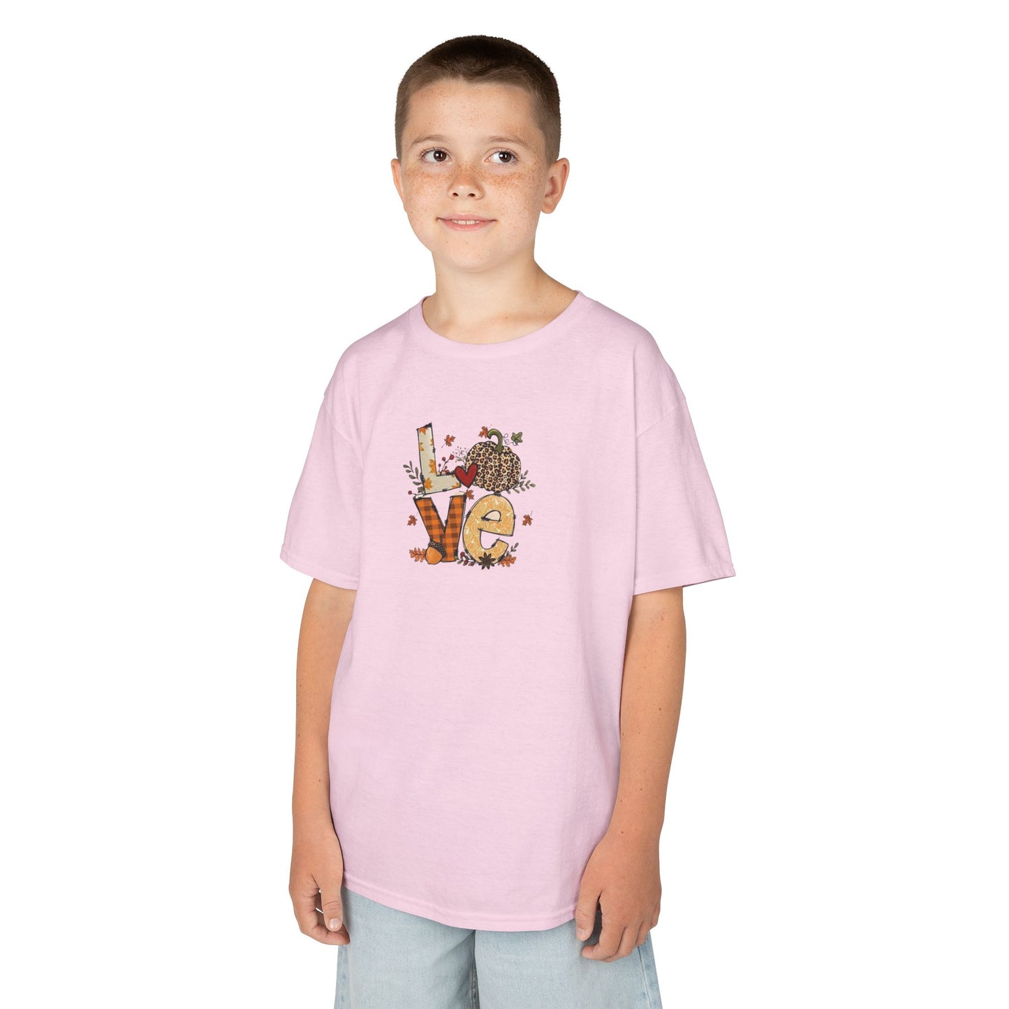 Kids Love Autumn Tee, Cute Kids T-Shirt, Animal Lovers Gift, Eco-Friendly Kids Shirt, Fun Kids Gift, Nature-Themed Apparel