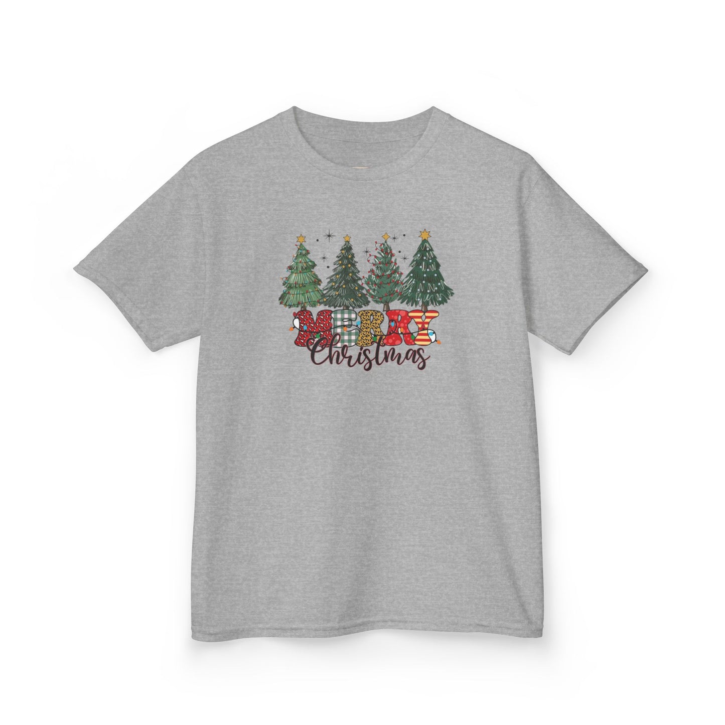 Merry Christmas Festive Kids Tee - Merry Christmas Design, Holiday Gift, Fun Family Outfits, Cute Christmas Apparel, Winter Merch