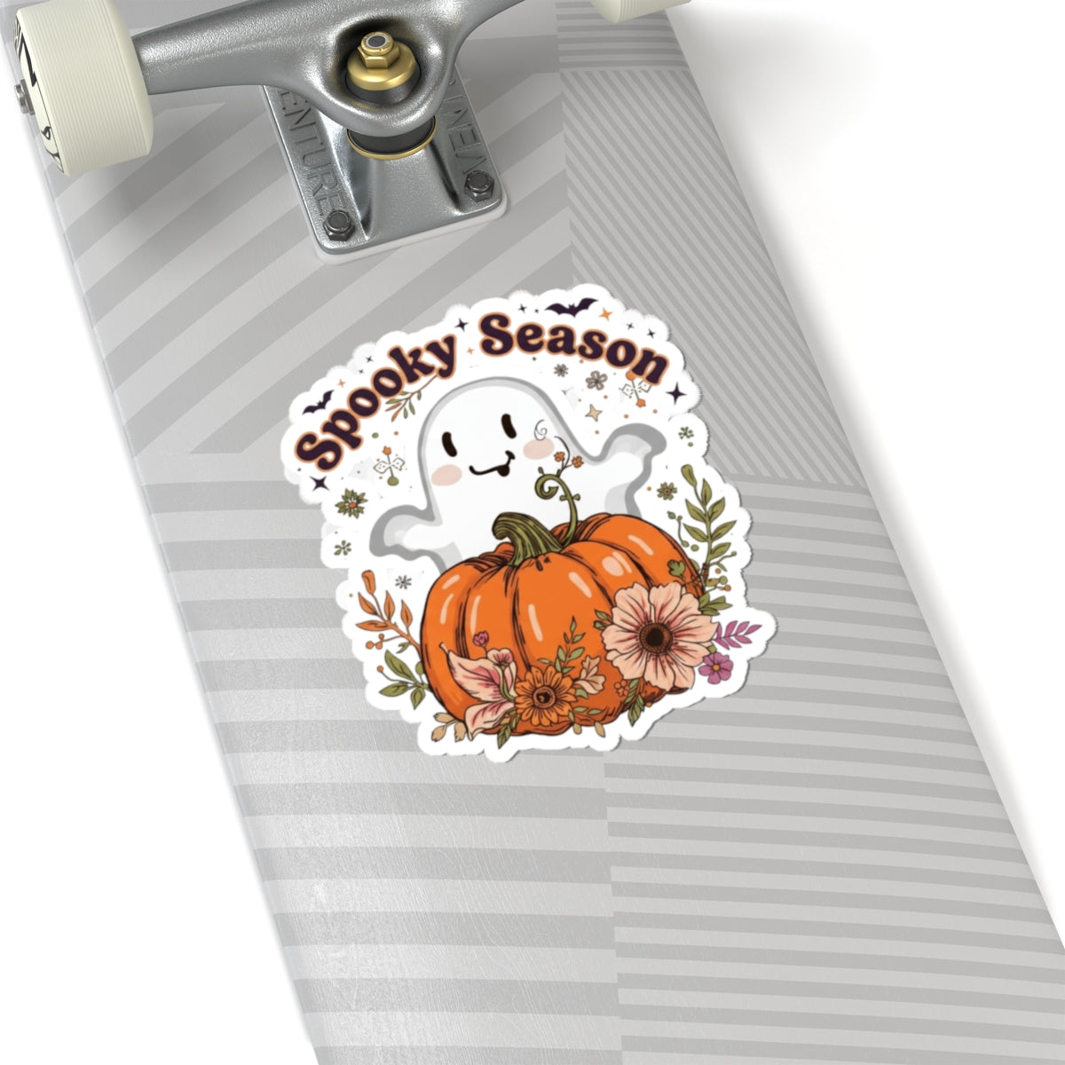 Spooky Season Kiss-Cut Stickers, Halloween Decor, Fall Aesthetic, Pumpkin Stickers, Ghost Art, Cute Planner Accessories