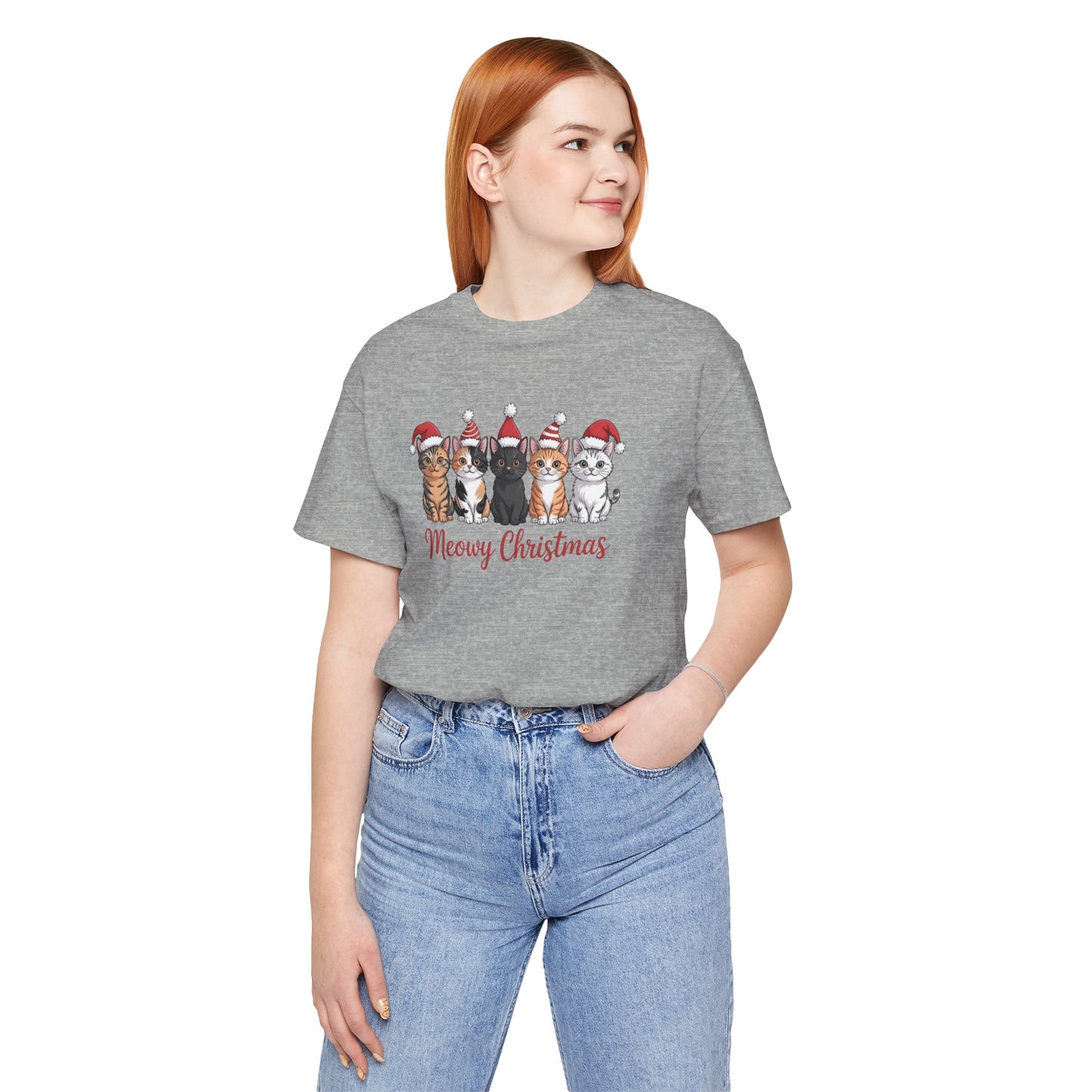 Meowy Christmas Cat T-Shirt
