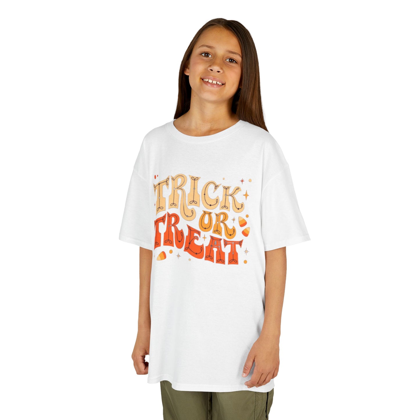 Kids Halloween Tee, Trick or Treat T-Shirt, Halloween Costume Shirt, Spooky Kids Apparel, Fall Festivity Tee